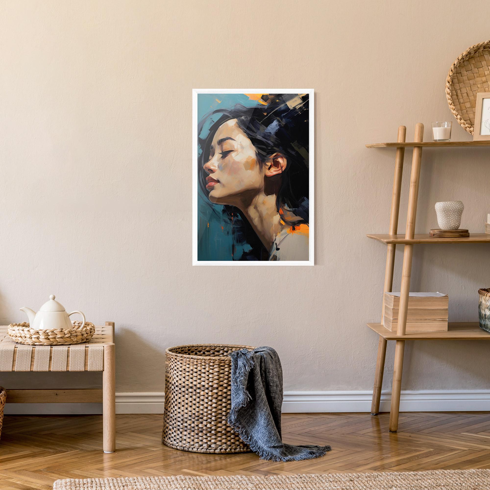 Gerahmte Poster Acrylic Asian Portrait mockup 9