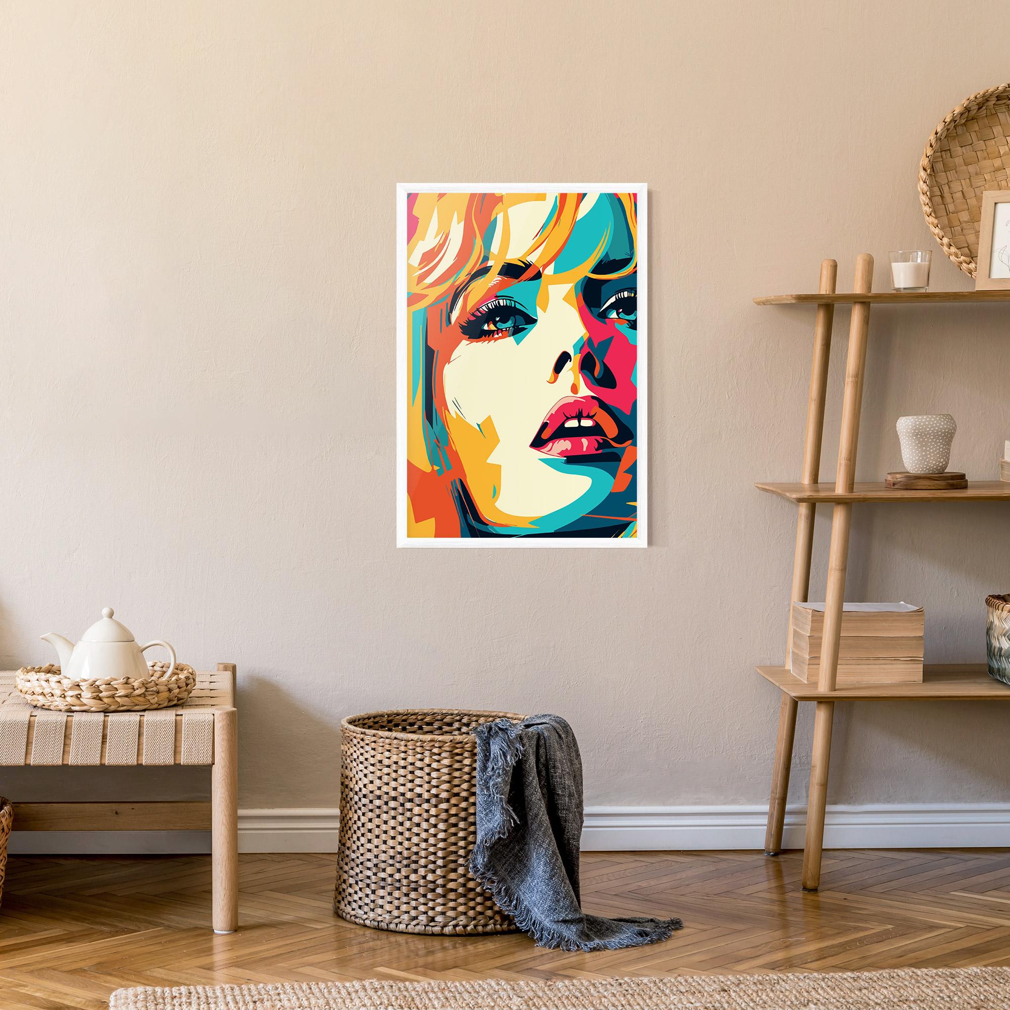 Gerahmte Poster Blonde Girl Portrait mockup 9