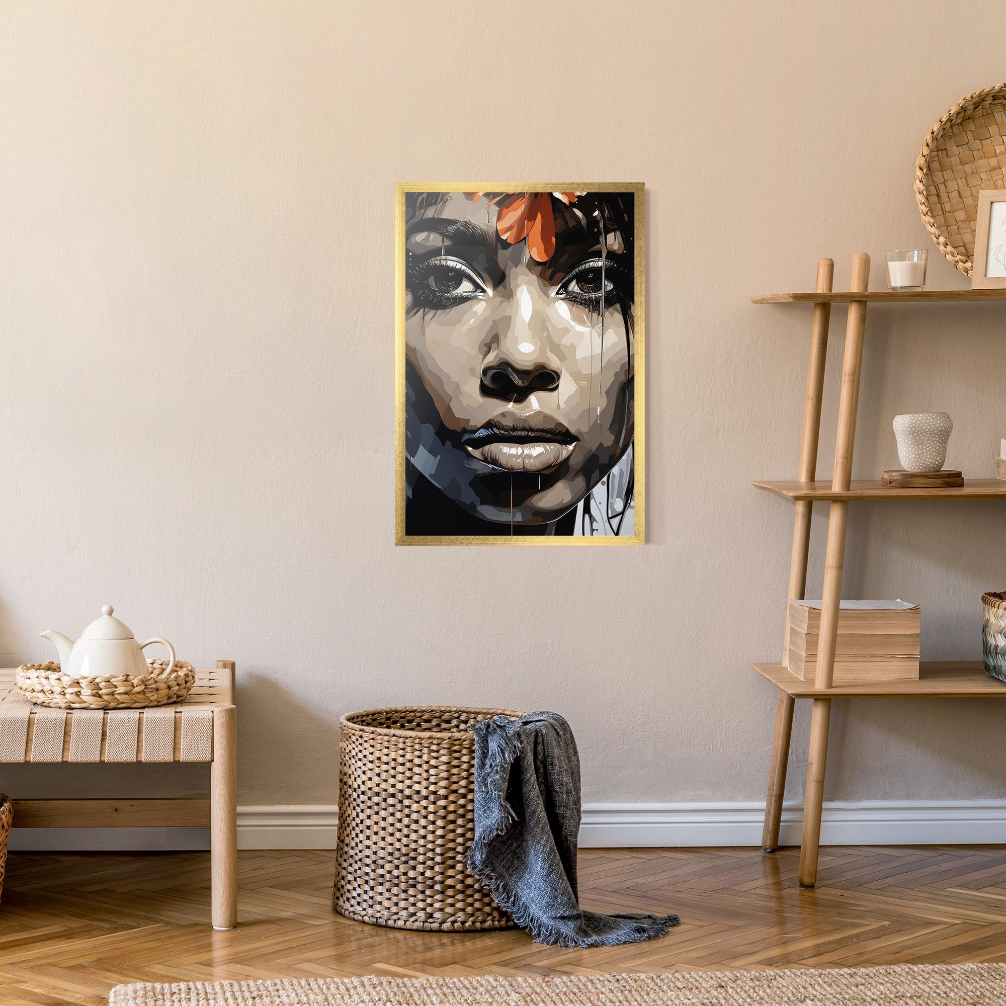 Gerahmte Poster Pretty Girl Portrait mockup 9