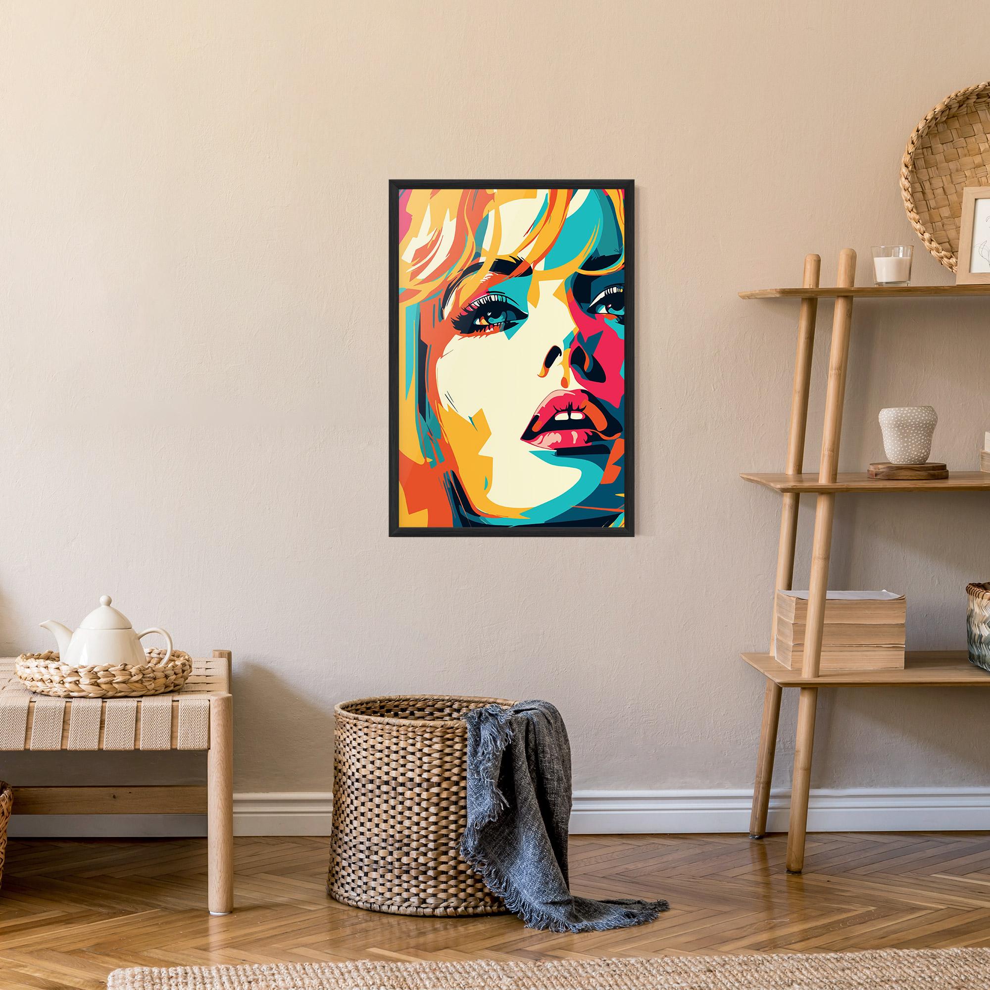 Gerahmte Poster Blonde Girl Portrait mockup 9