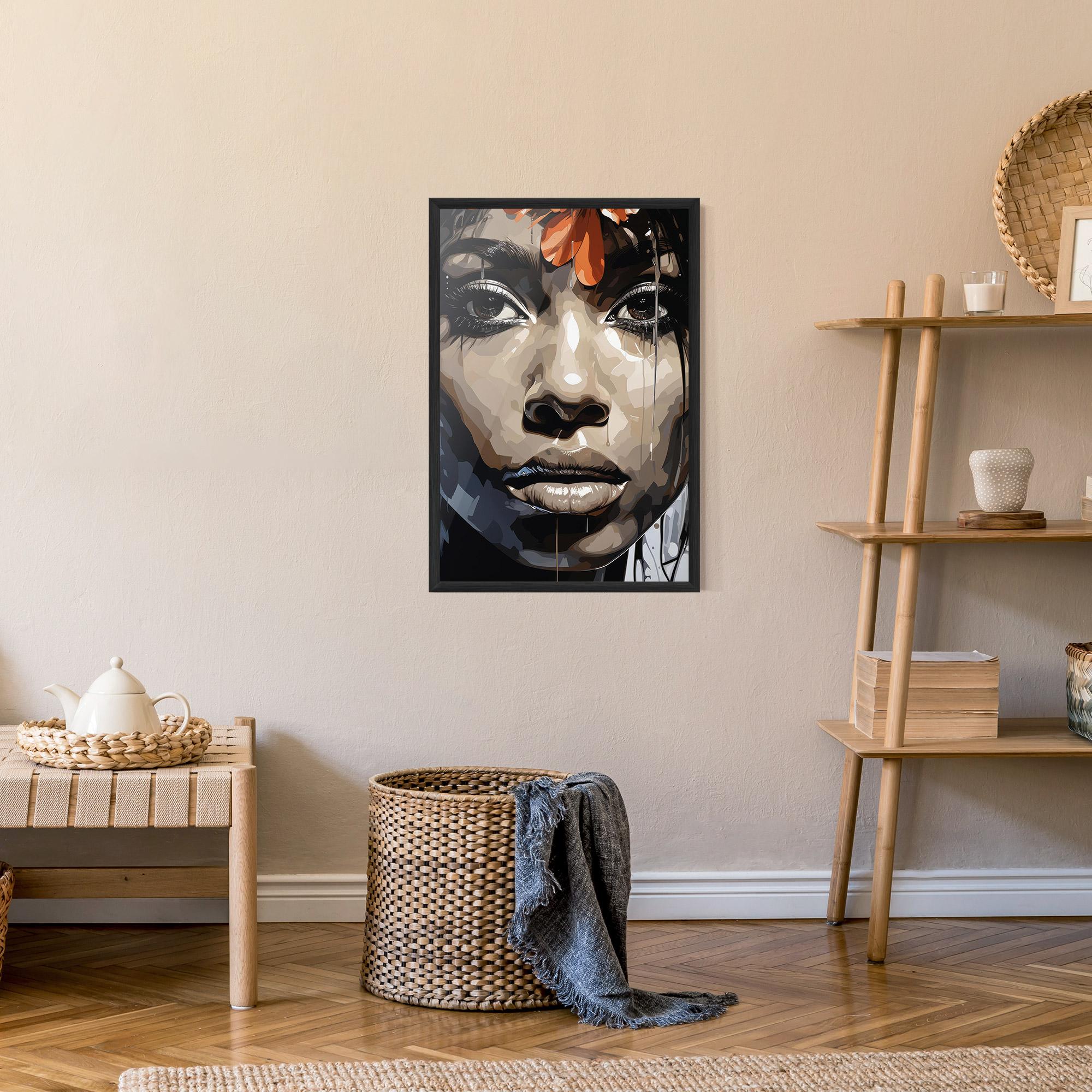 Gerahmte Poster Pretty Girl Portrait mockup 9