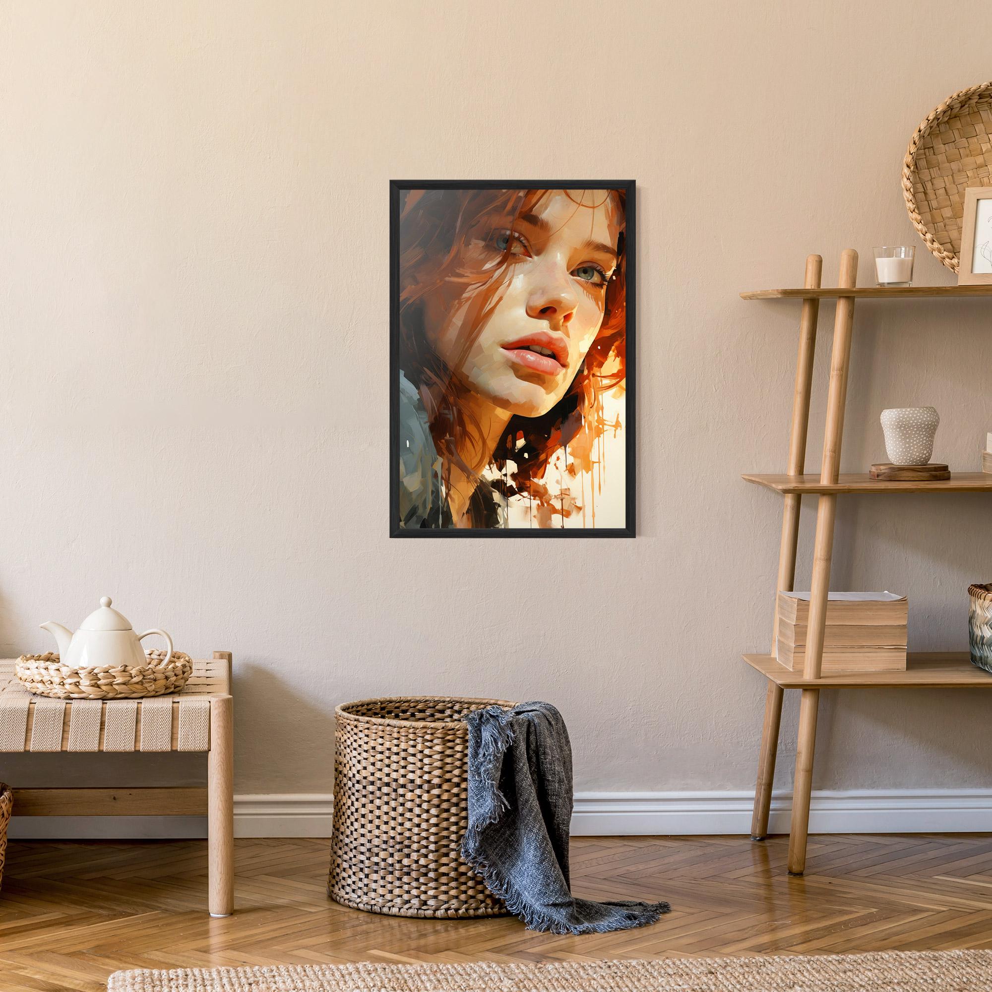 Gerahmte Poster Pretty Woman Portrait mockup 9