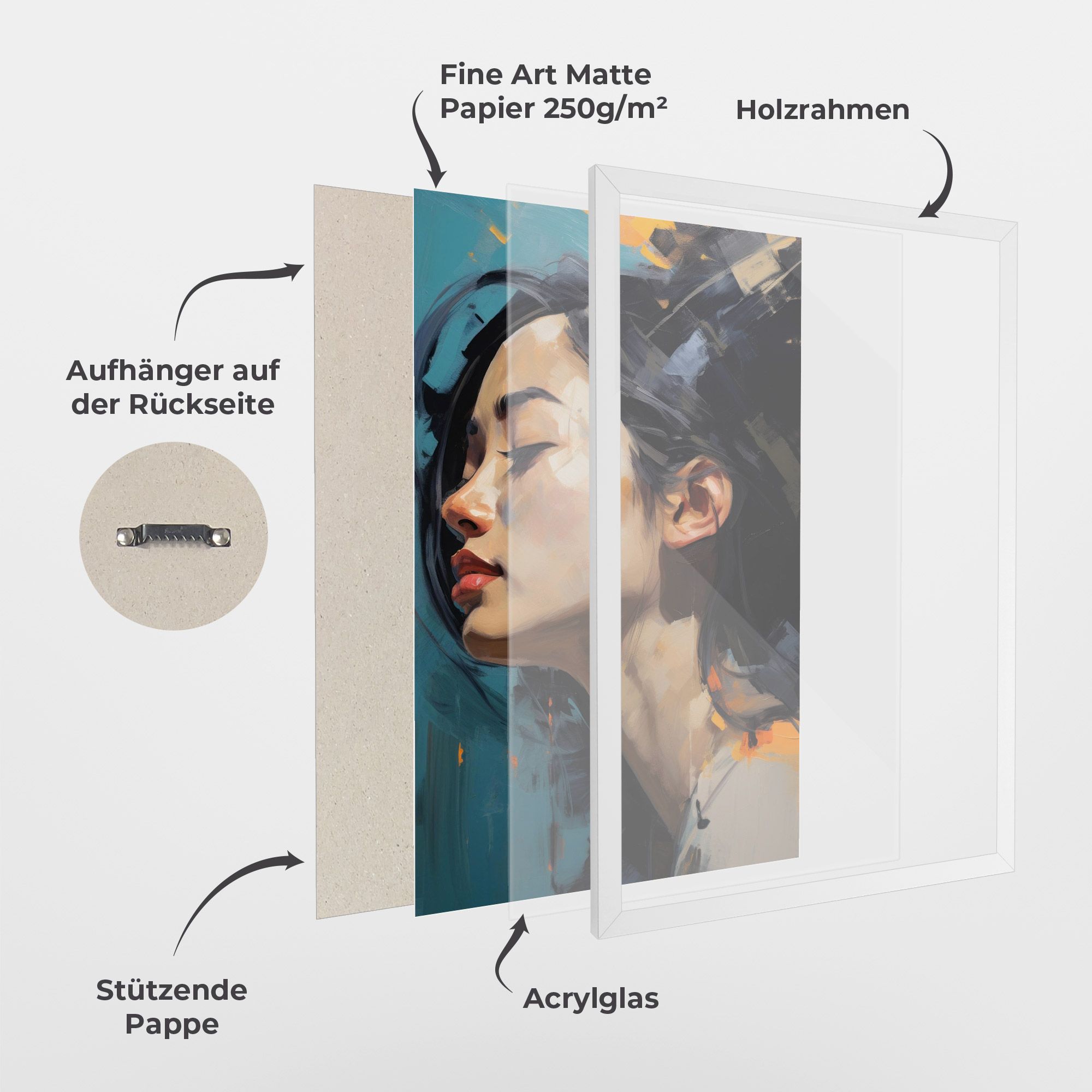 Acrylic Asian Portrait mockup 1