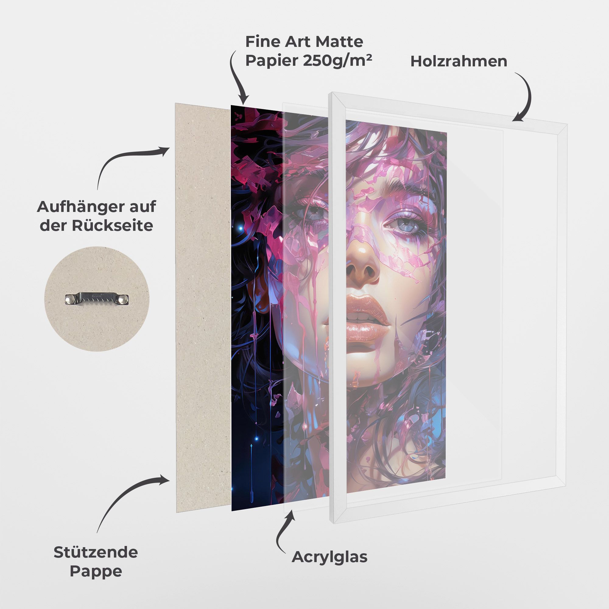 Cute Purple Girl mockup 1