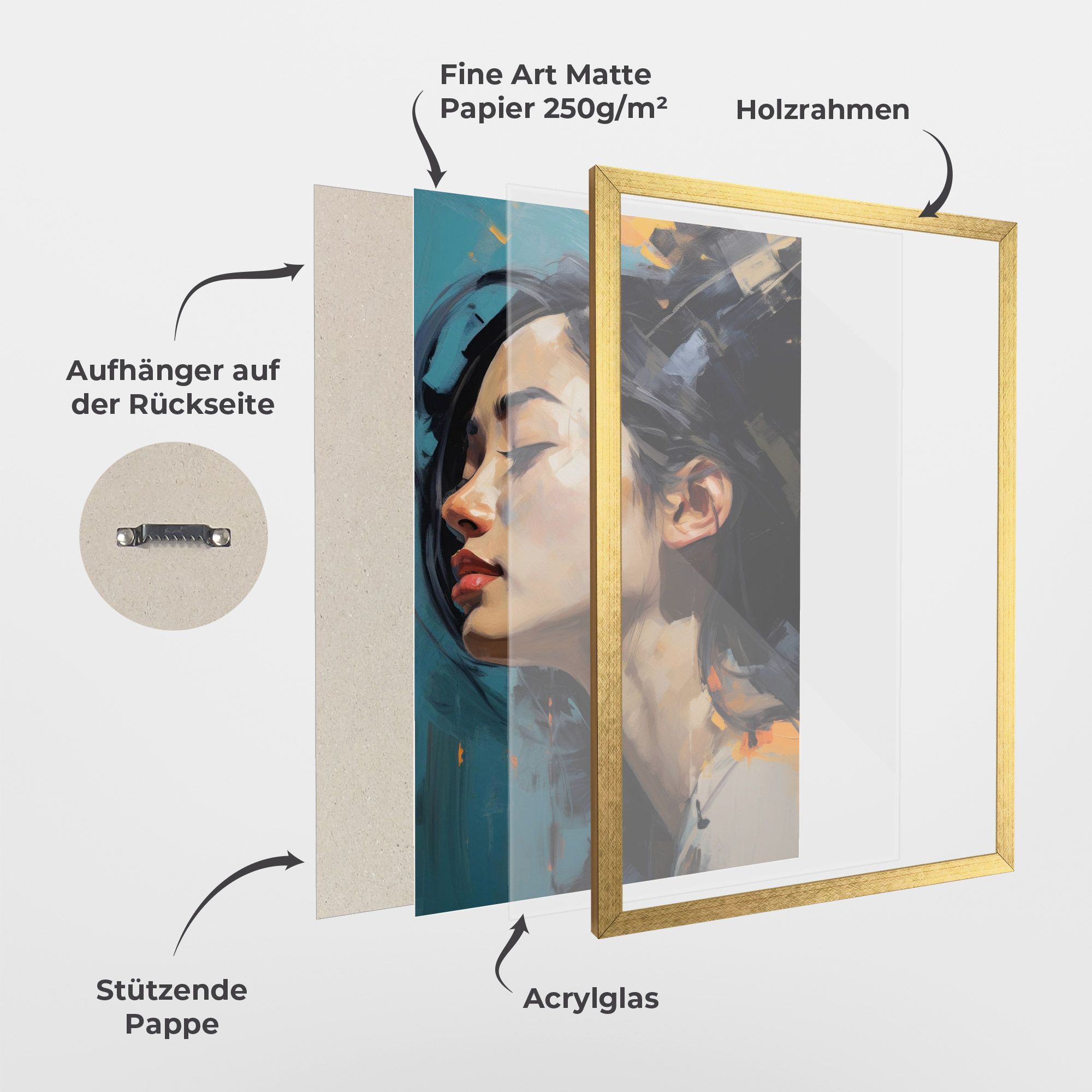 Acrylic Asian Portrait mockup 1