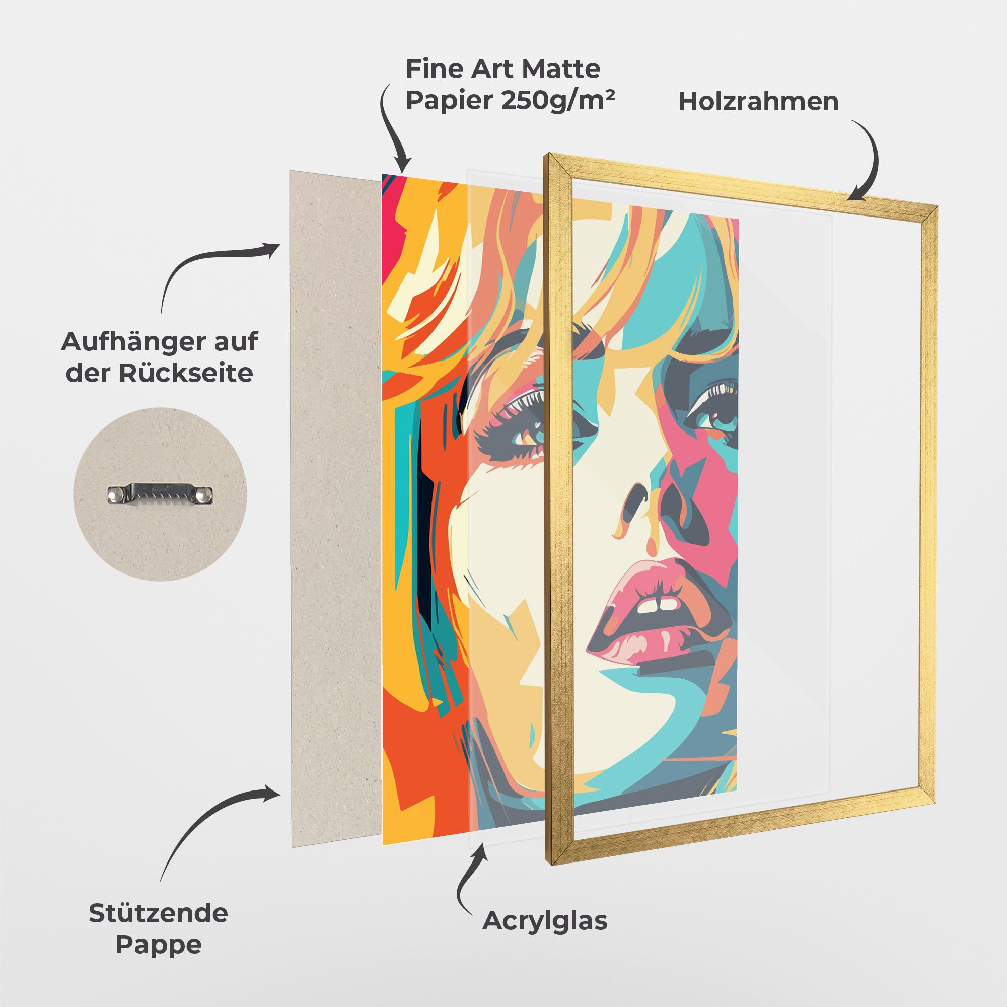 Blonde Girl Portrait mockup 1