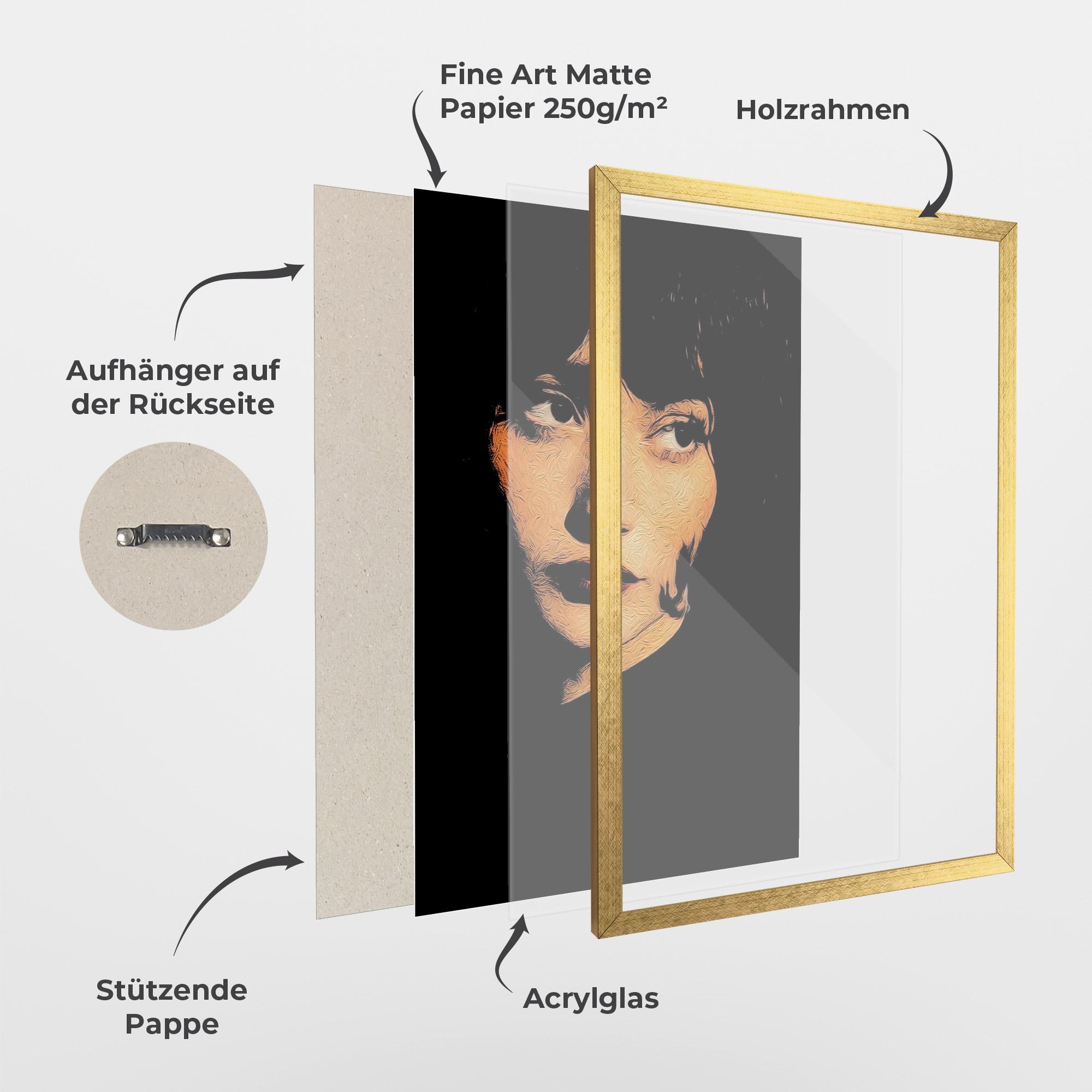 Gerahmte Poster Light Portrait mockup 1