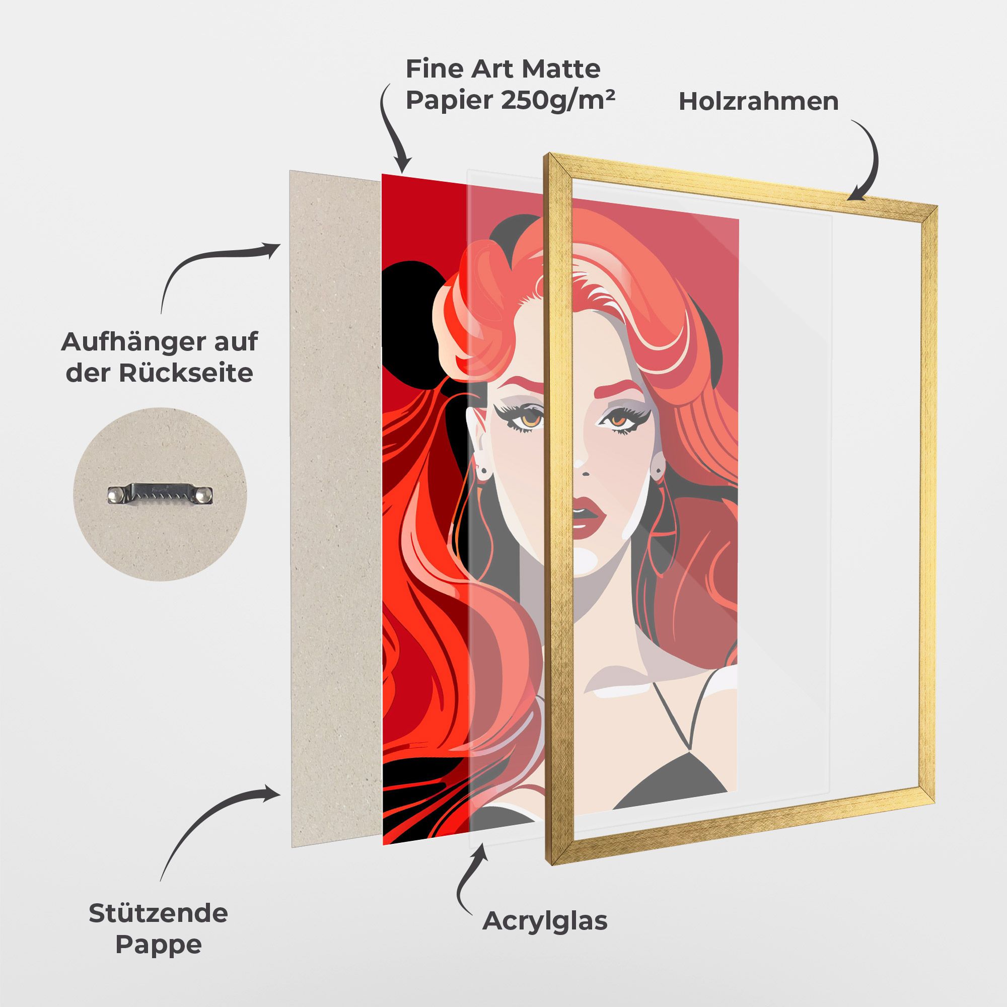 Red Hair Portrait mockup 1
