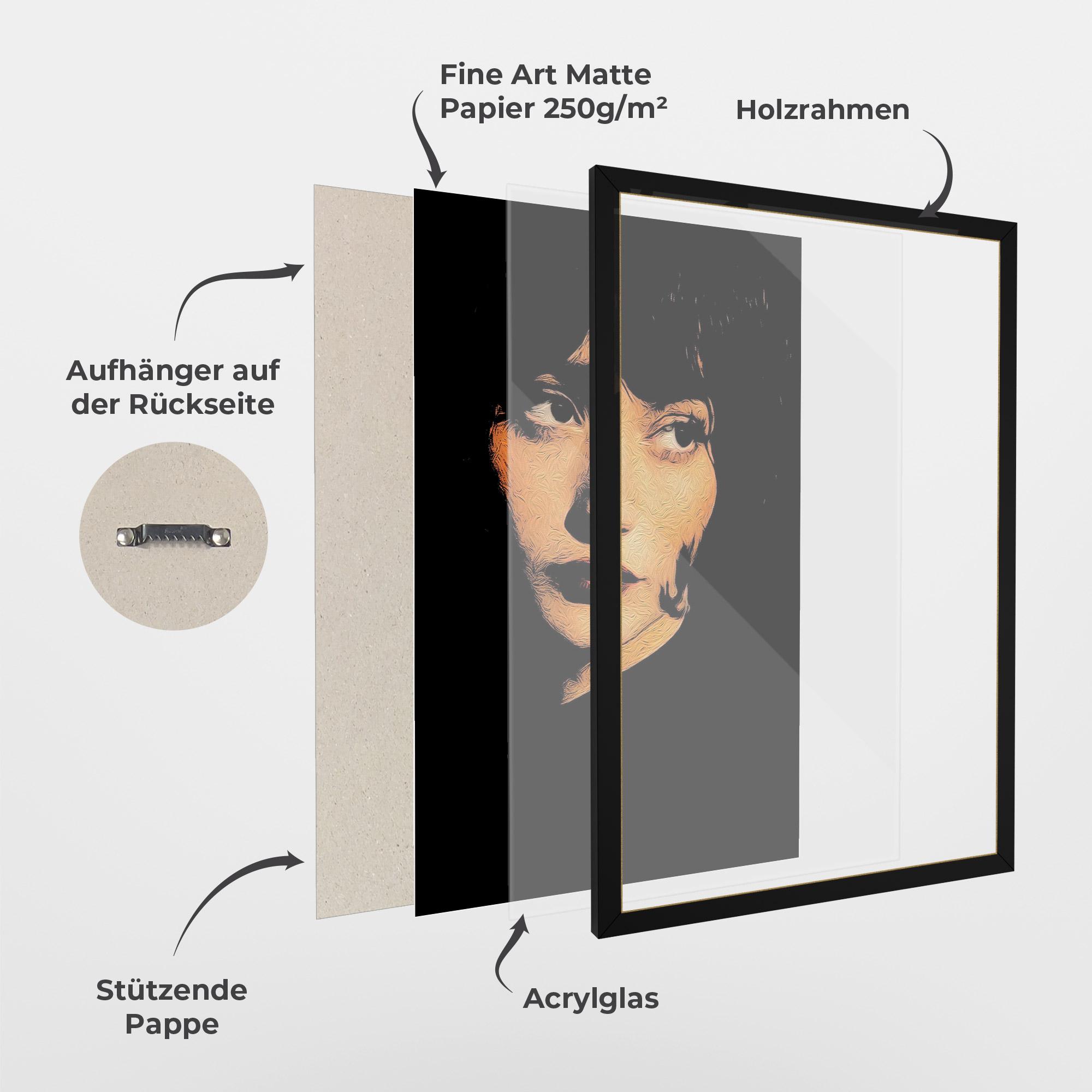 Gerahmte Poster Light Portrait mockup 1