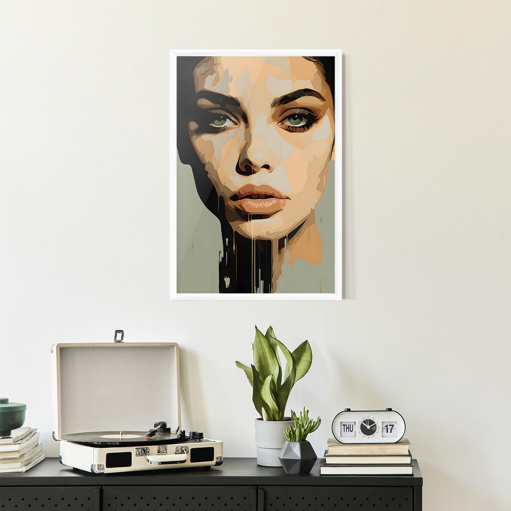 Gerahmte Poster Apologetic Face mockup 2