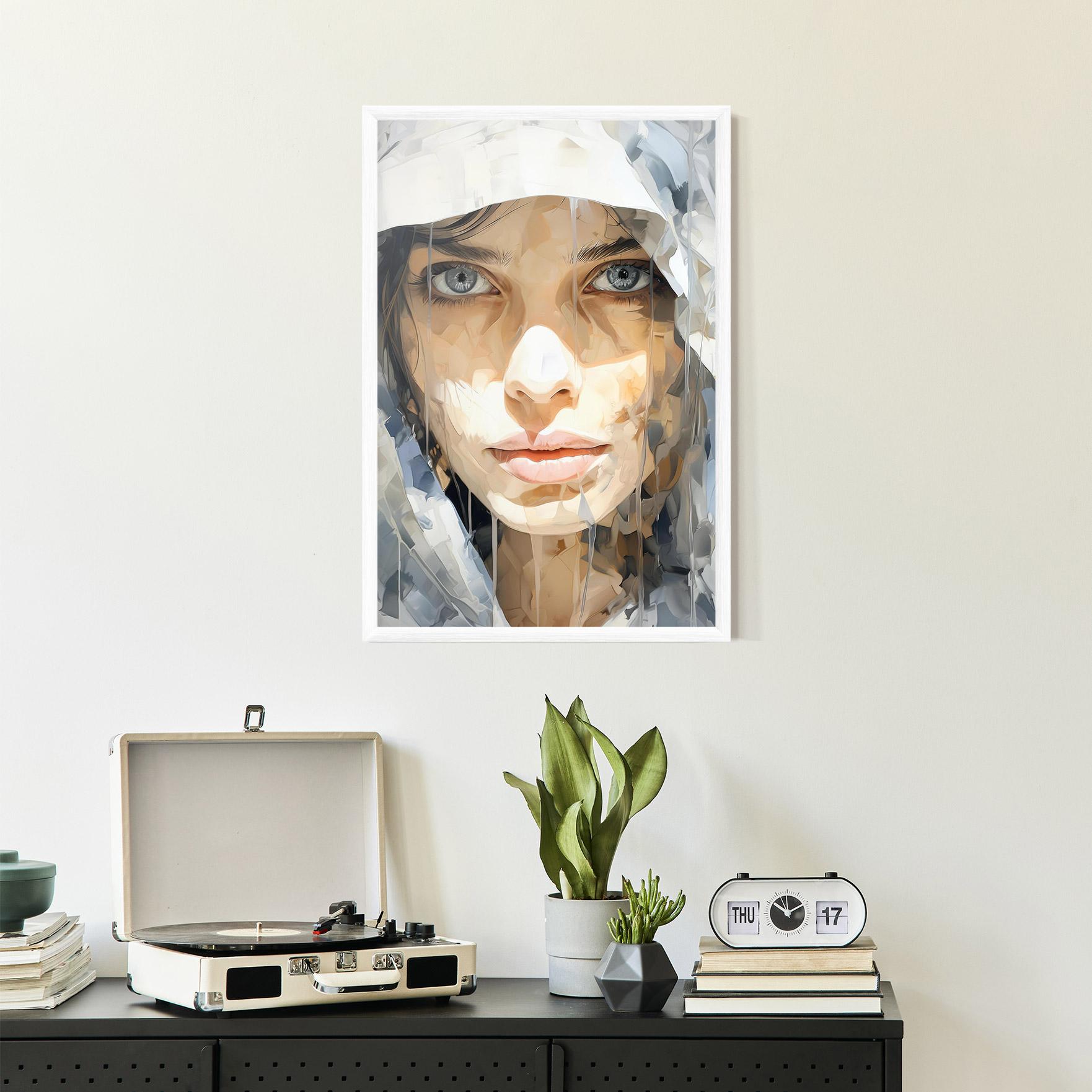 Gerahmte Poster Close Up Portrait mockup 2