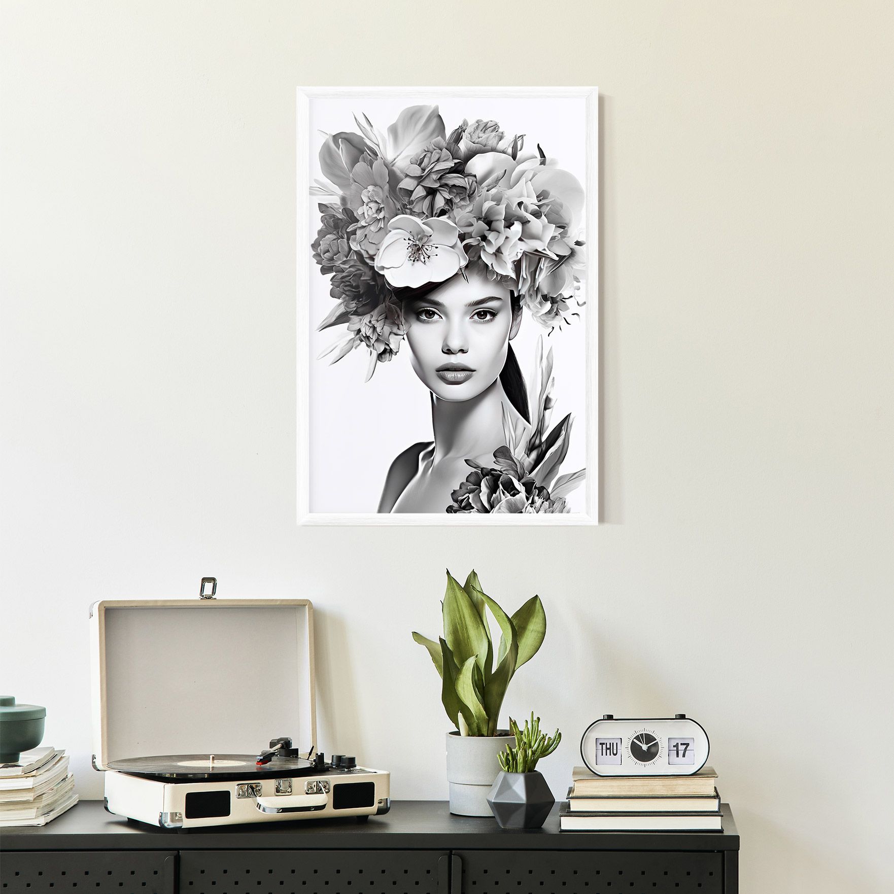 Flower Crown Woman mockup 2