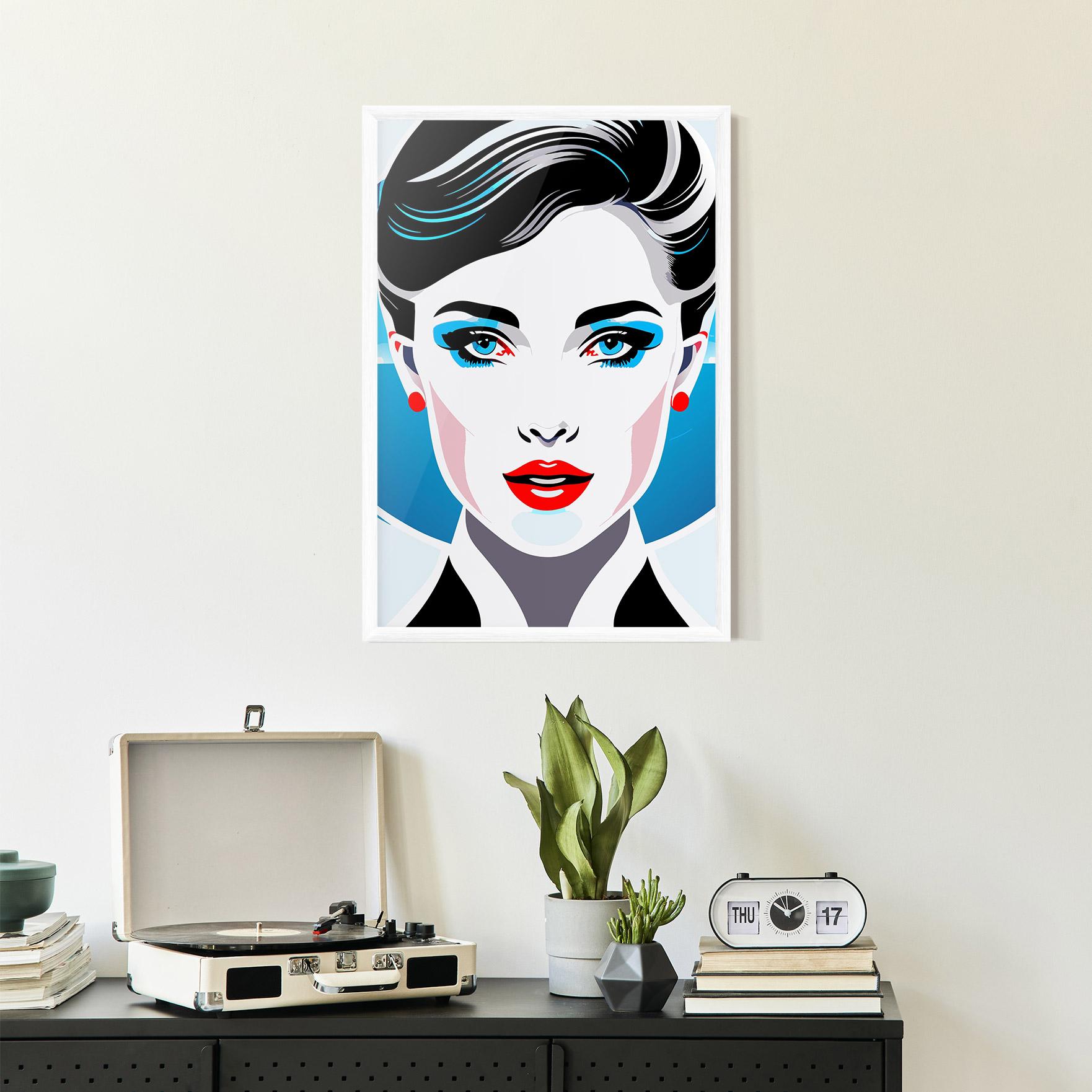 Gerahmte Poster Smart Woman Portrait mockup 2