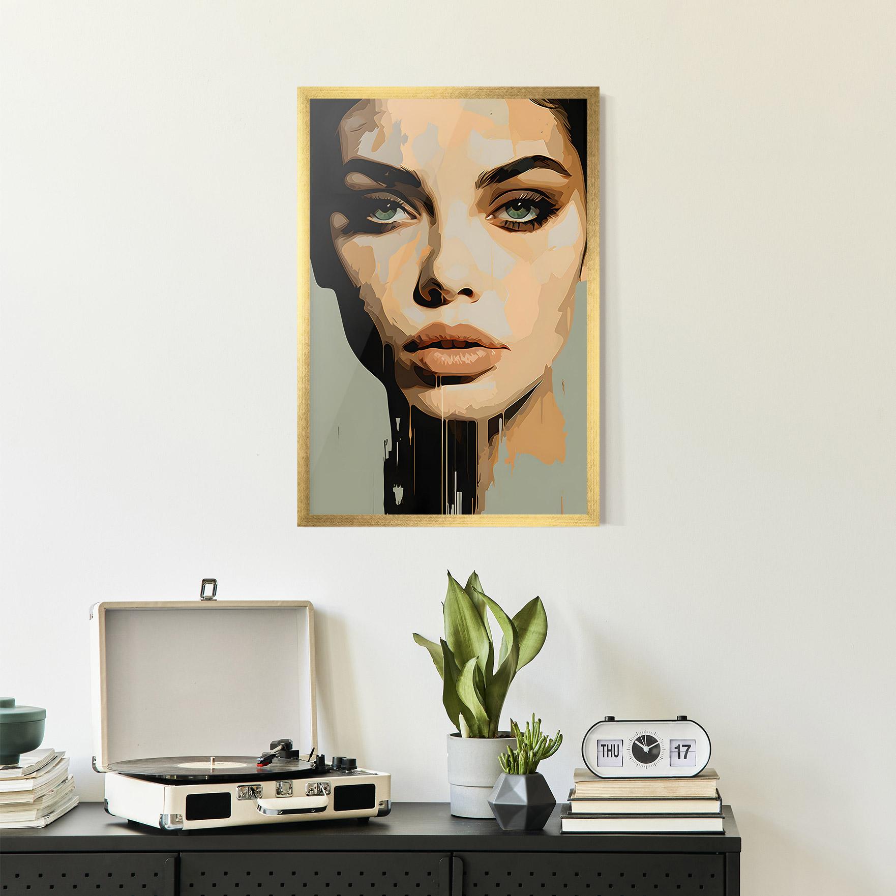 Gerahmte Poster Apologetic Face mockup 2