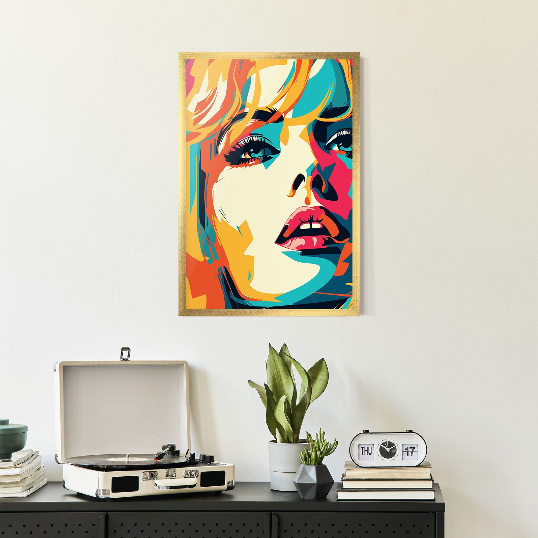 Blonde Girl Portrait mockup 2