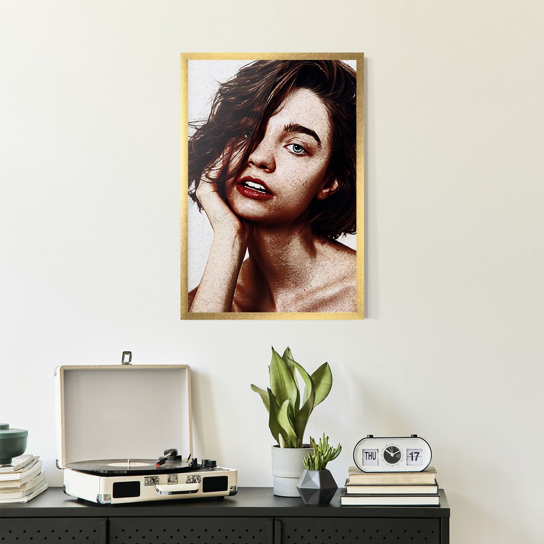 Grey Eye Portrait mockup 2