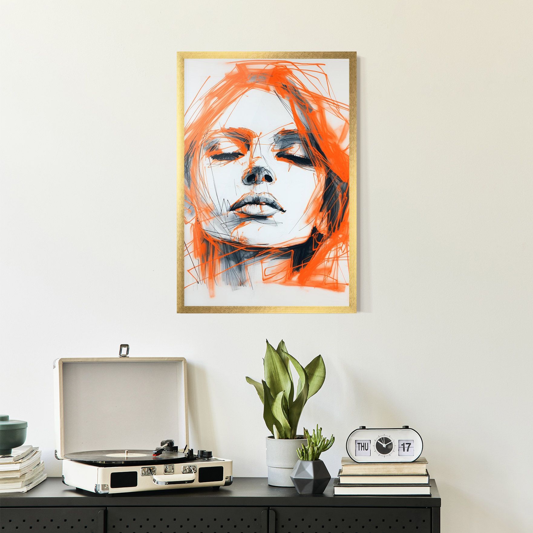 Orange Ink Drawing mockup 2