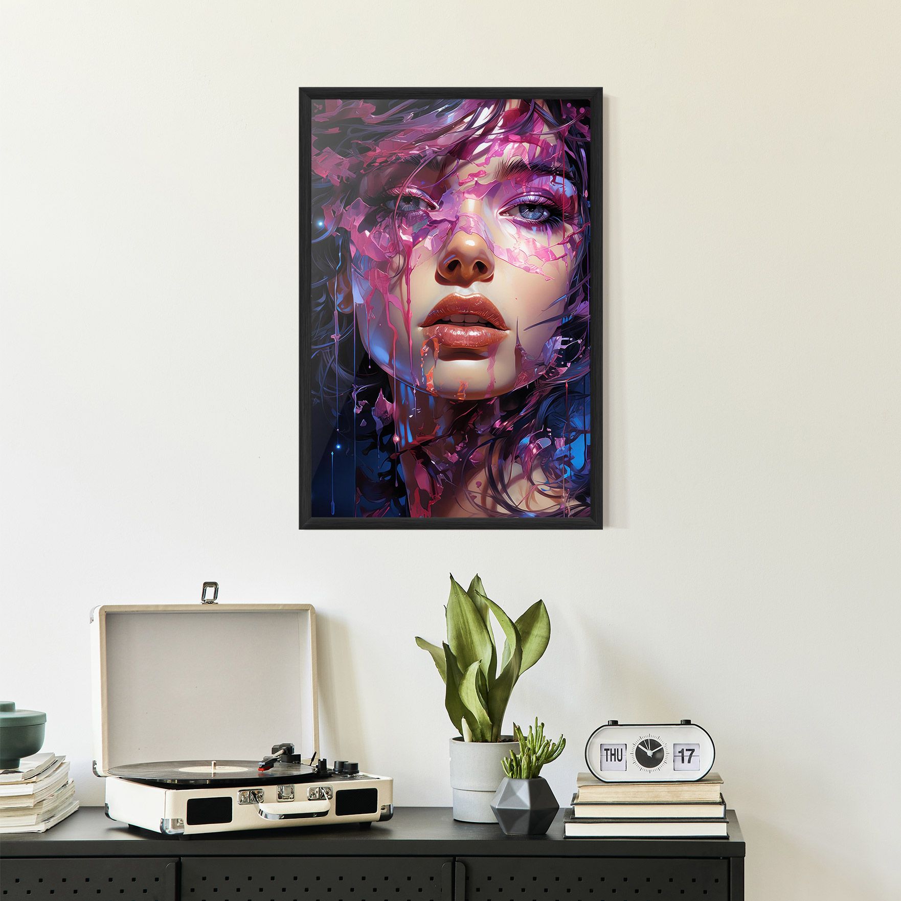 Cute Purple Girl mockup 2