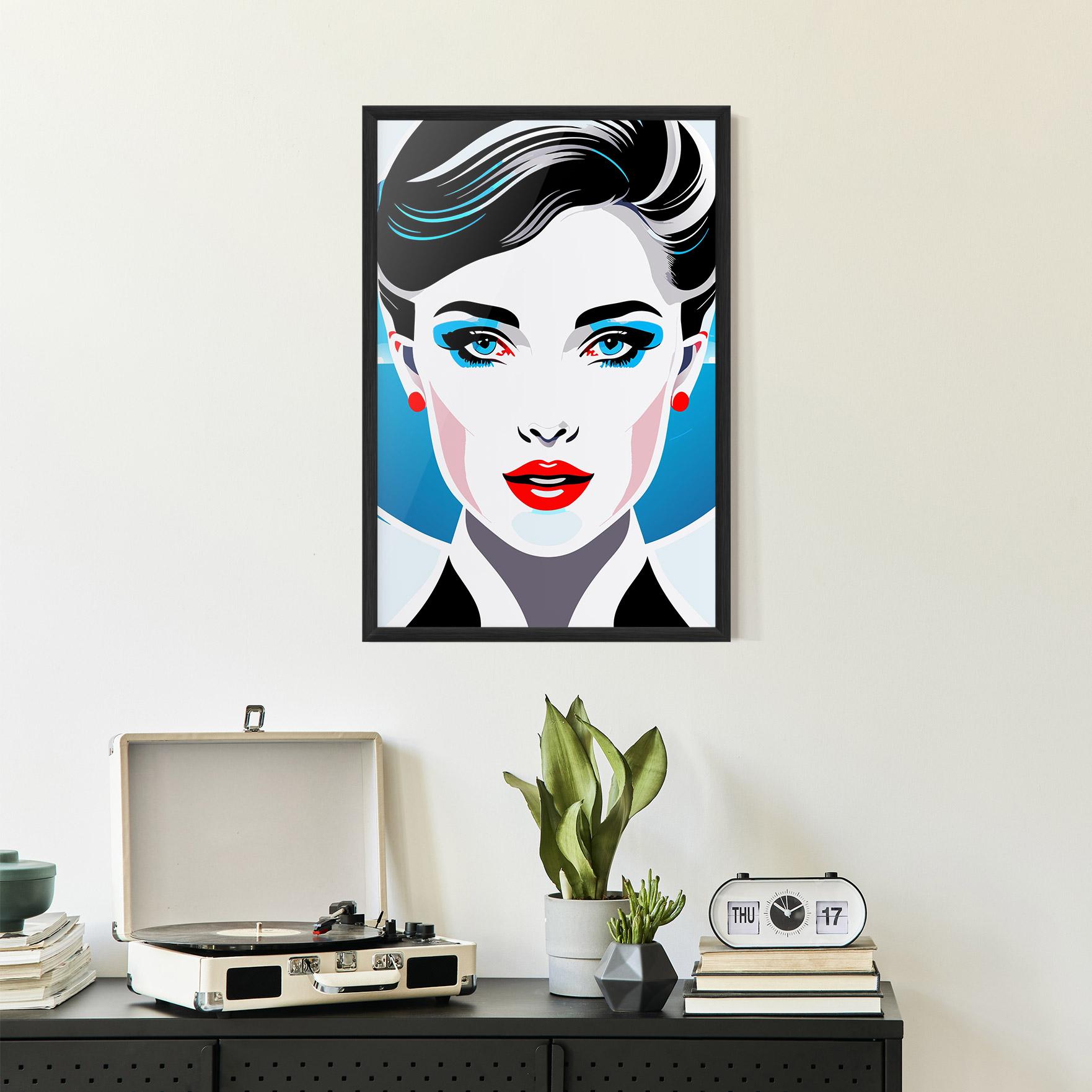 Gerahmte Poster Smart Woman Portrait mockup 2