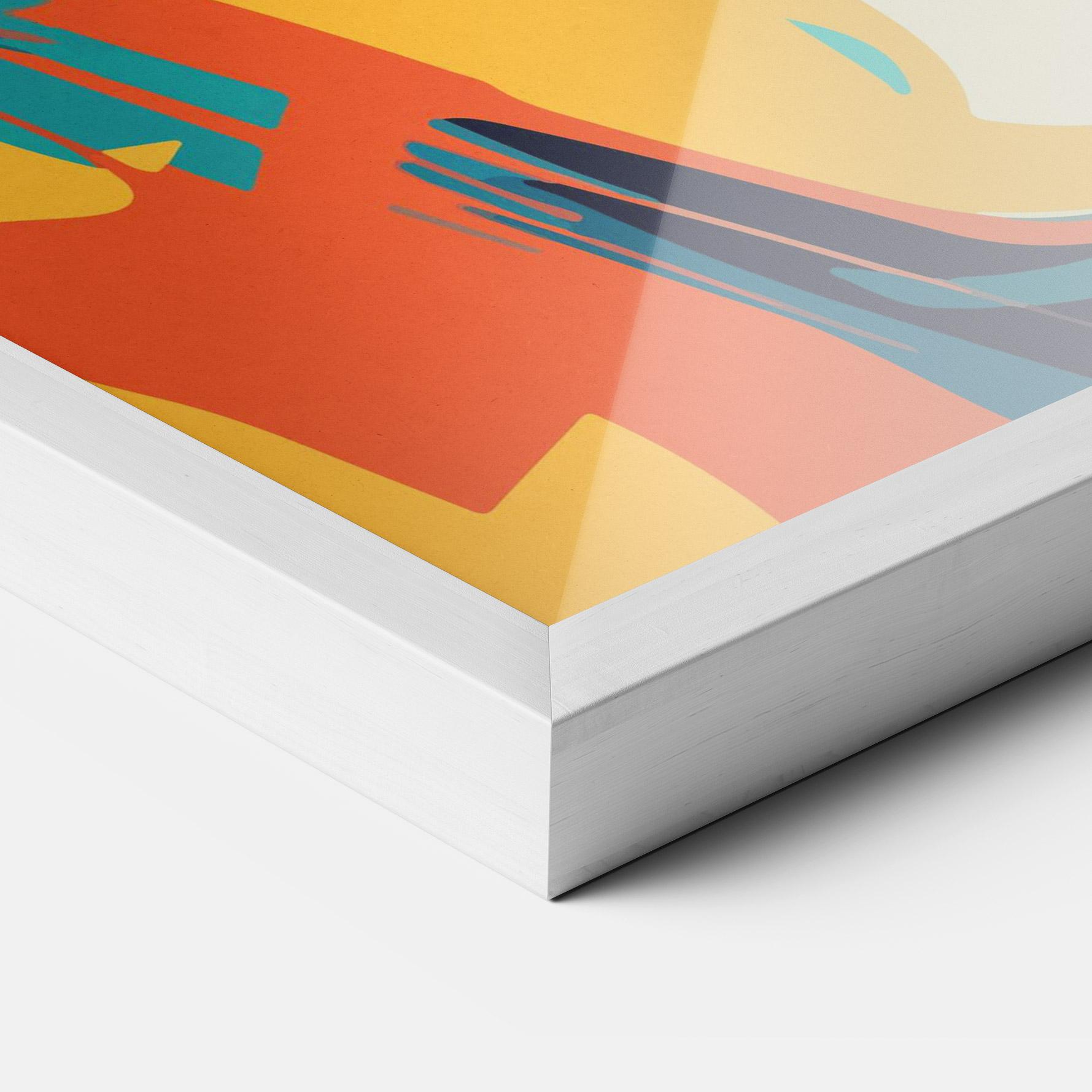 Gerahmte Poster Blonde Girl Portrait mockup 3