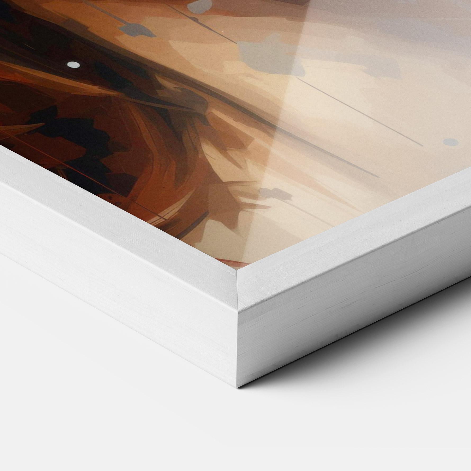 Gerahmte Poster Close Up Look Portrait mockup 3