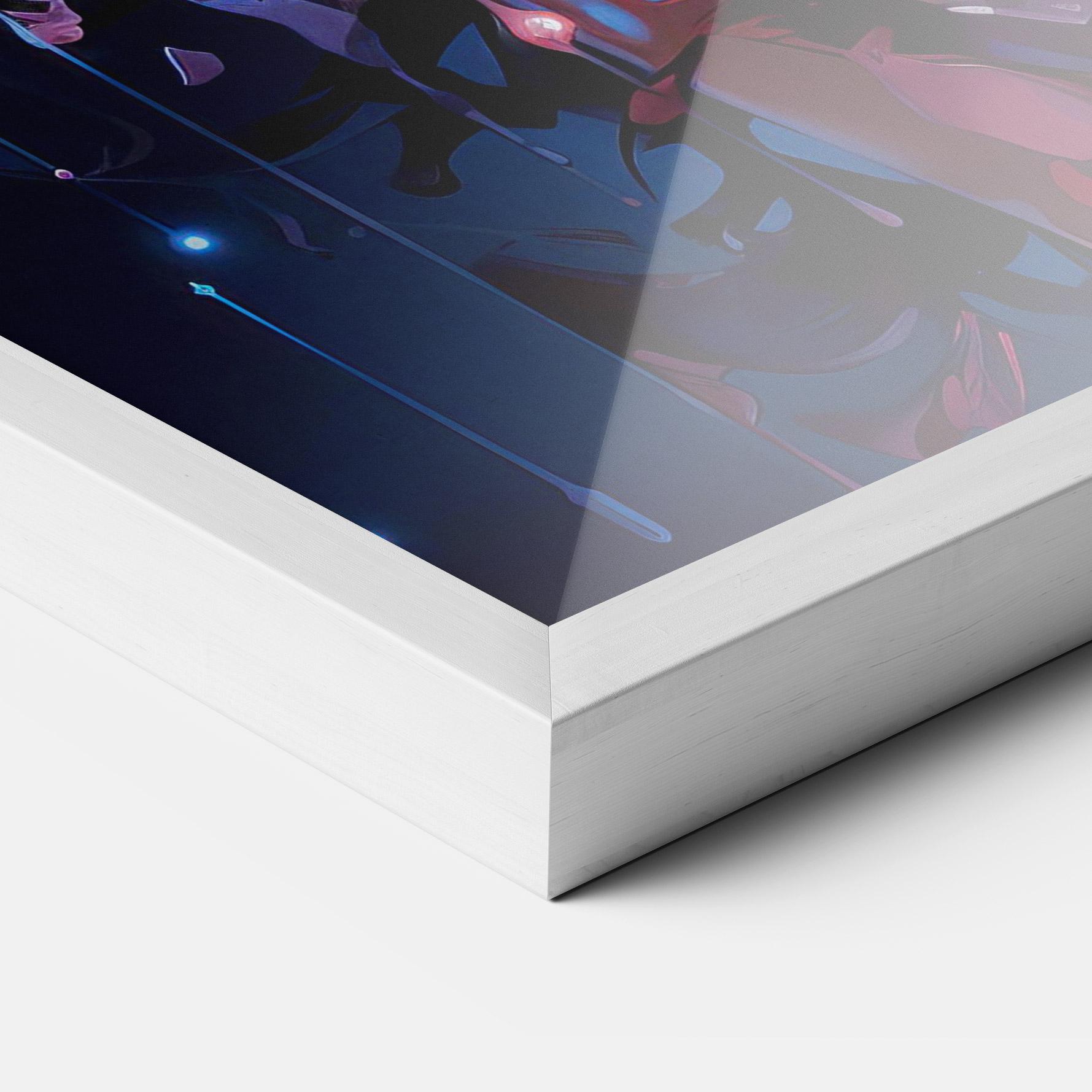 Gerahmte Poster Cute Purple Girl mockup 3