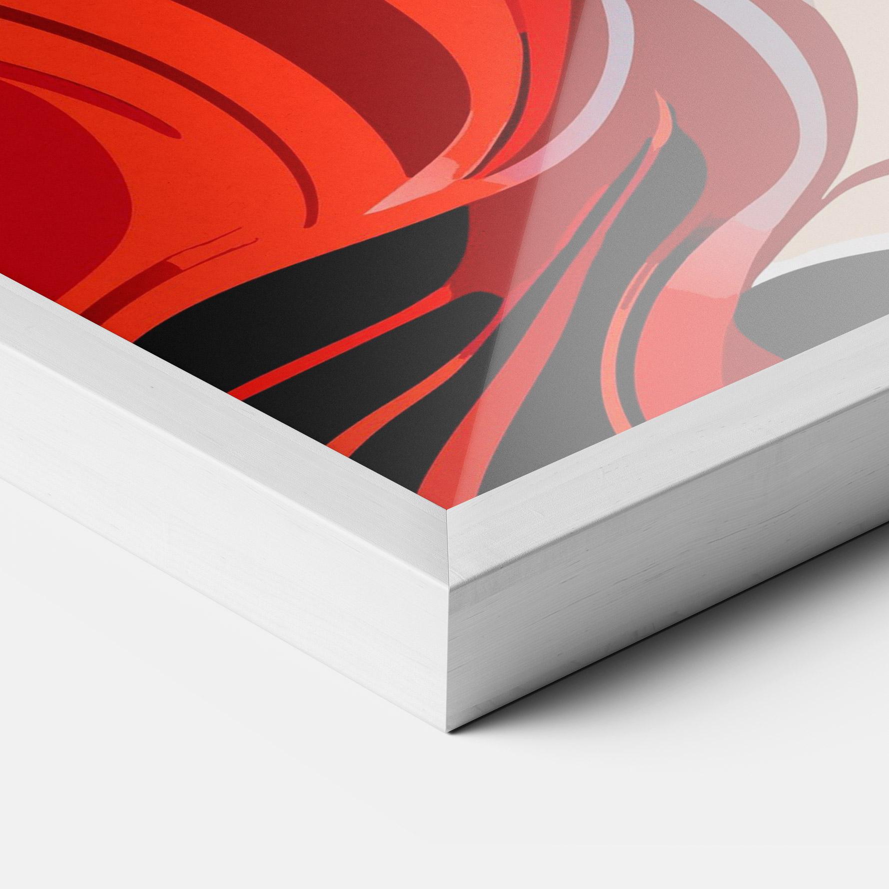 Gerahmte Poster Red Hair Portrait mockup 3