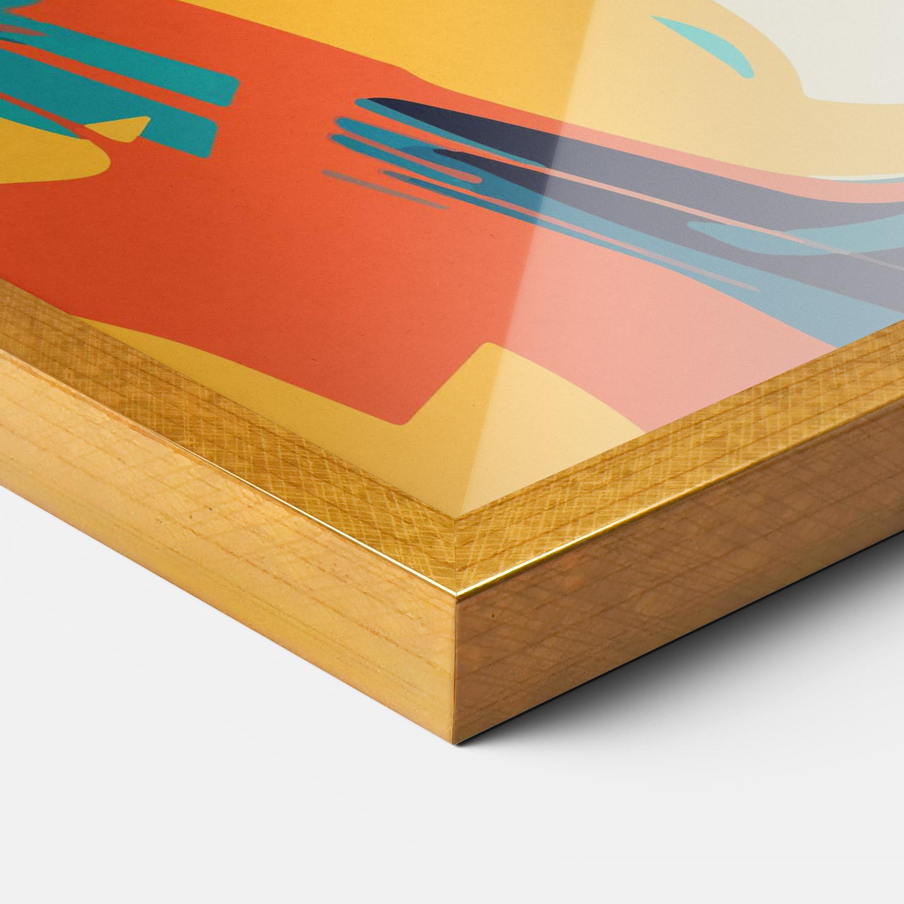 Gerahmte Poster Blonde Girl Portrait mockup 3