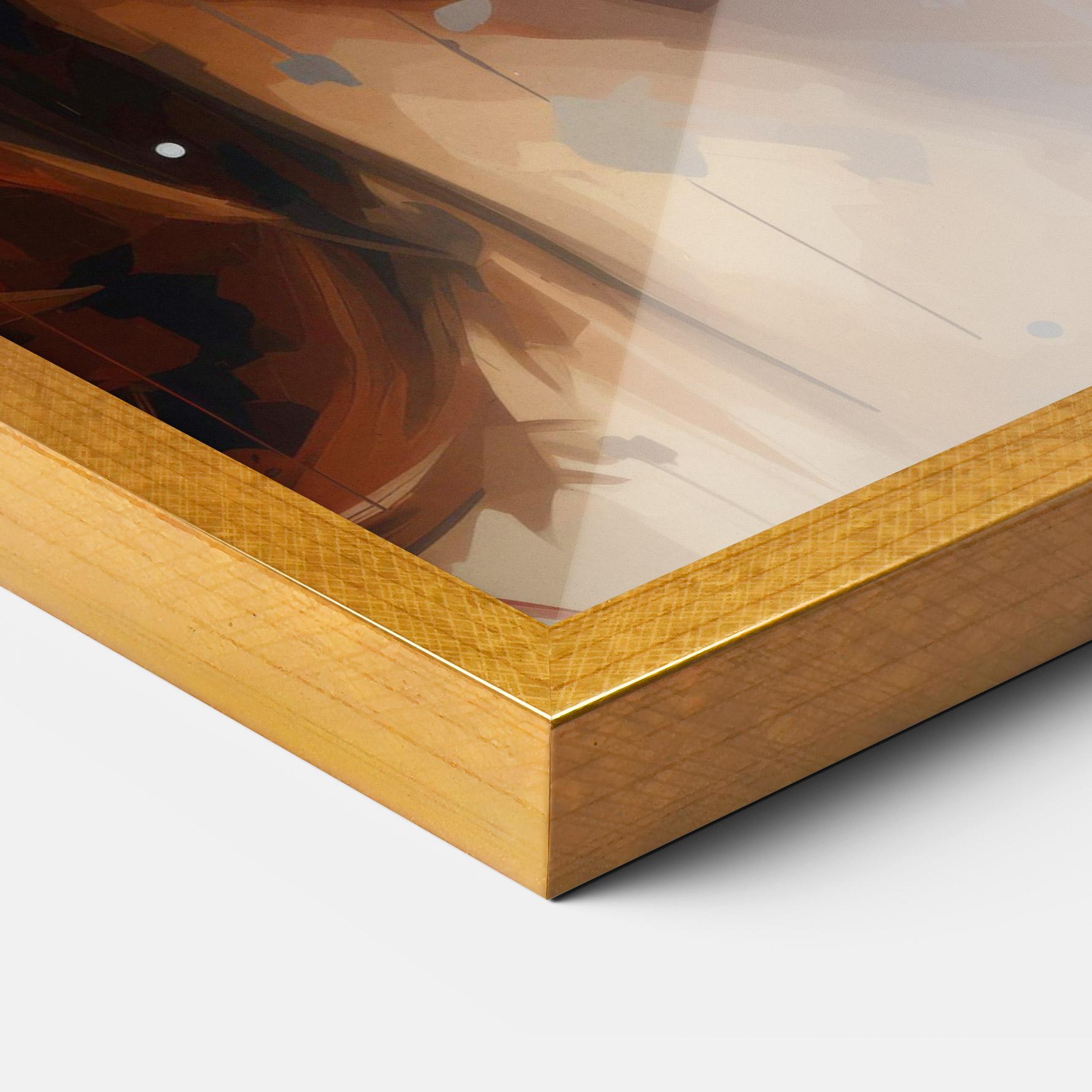 Gerahmte Poster Close Up Look Portrait mockup 3