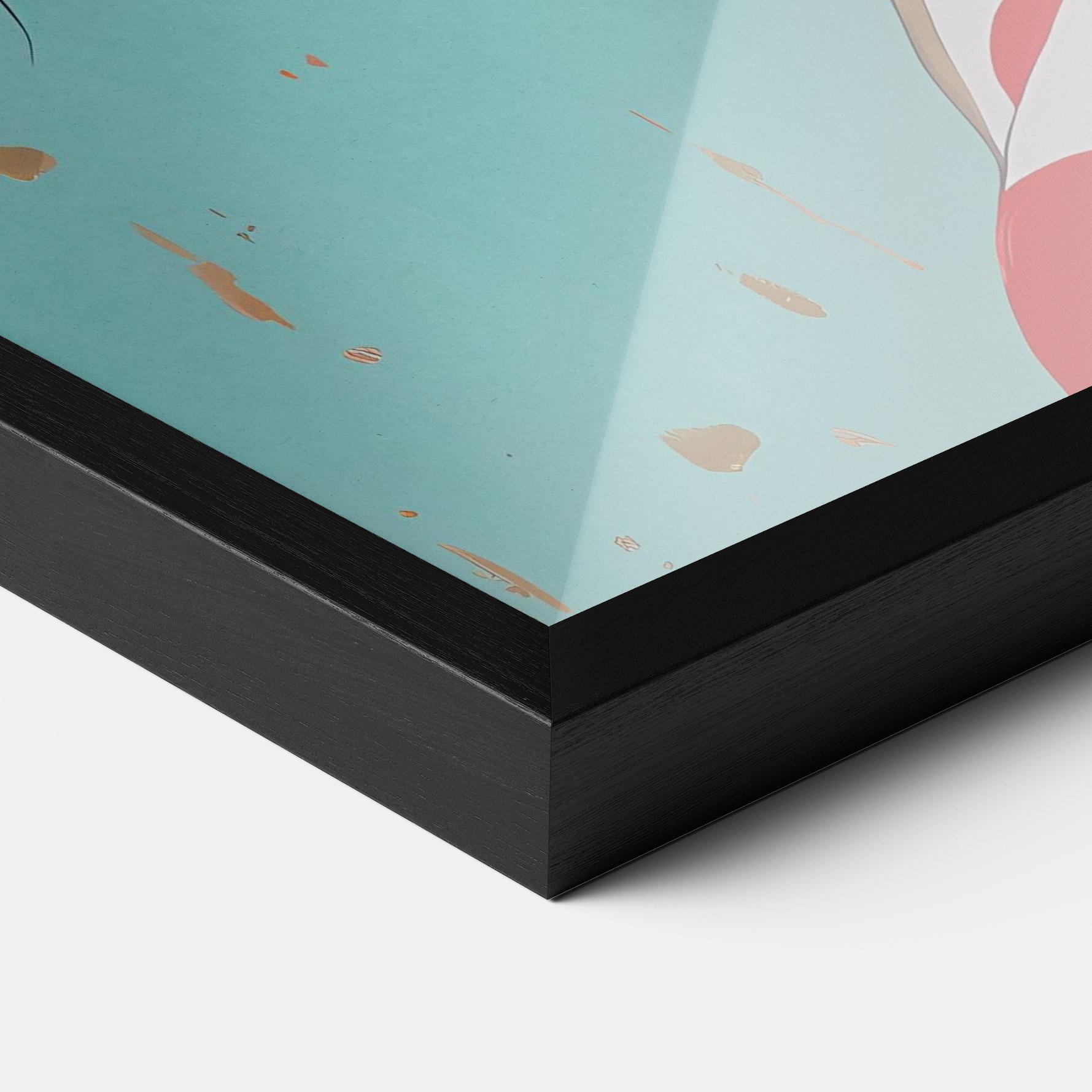 Gerahmte Poster Asian Style Portrait mockup 3