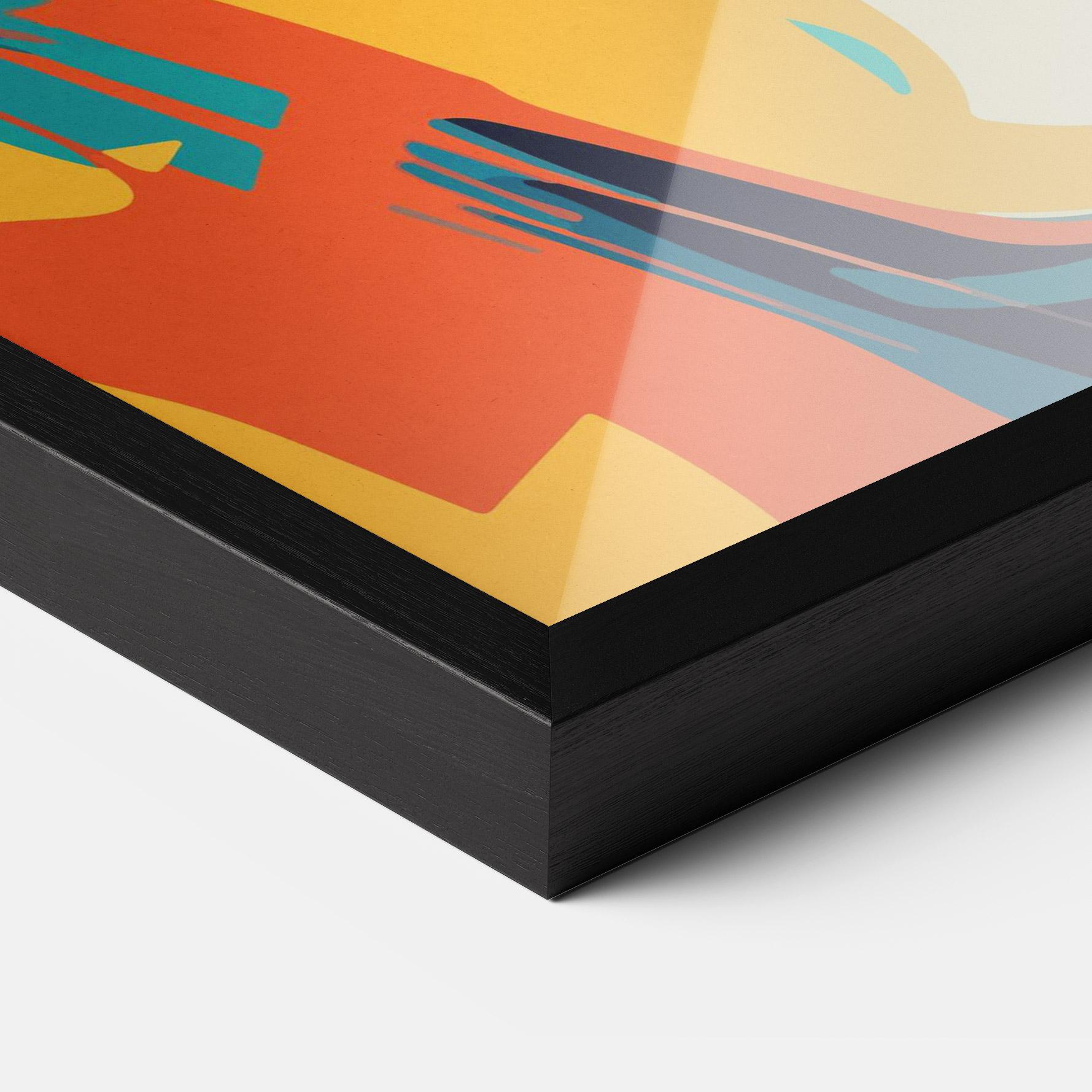 Gerahmte Poster Blonde Girl Portrait mockup 3