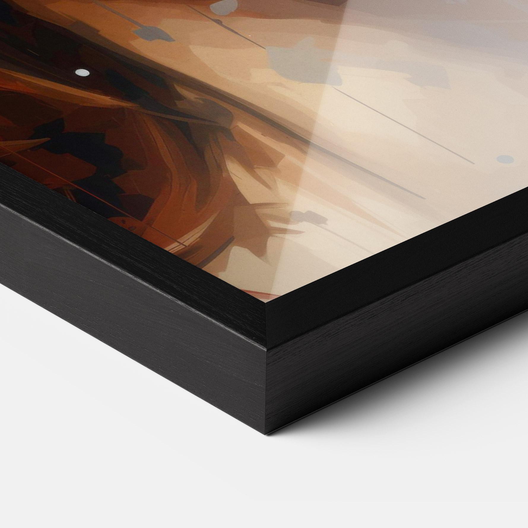 Gerahmte Poster Close Up Look Portrait mockup 3