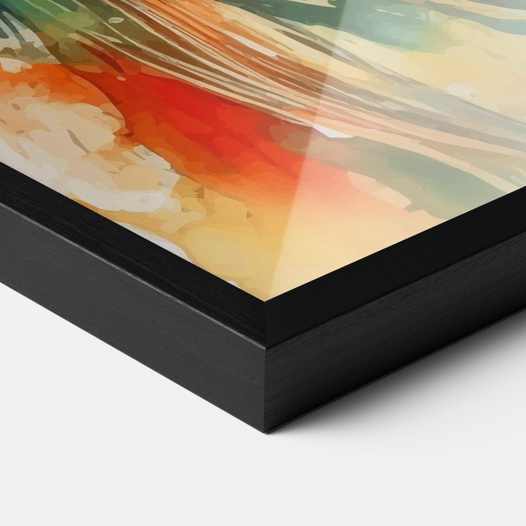 Gerahmte Poster Colorful Portrait Art mockup 3