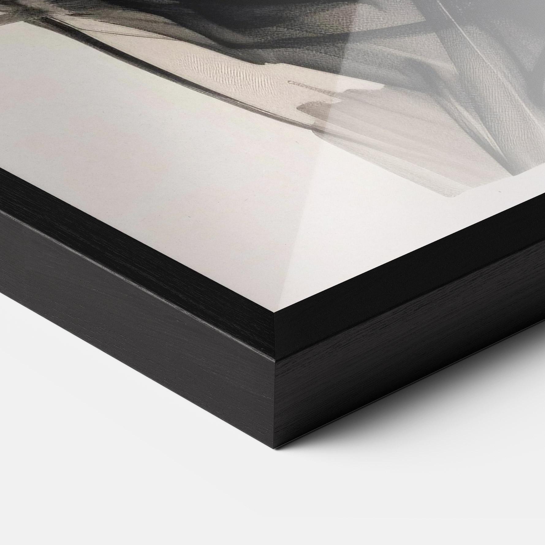 Gerahmte Poster Continuous Line Woman mockup 3