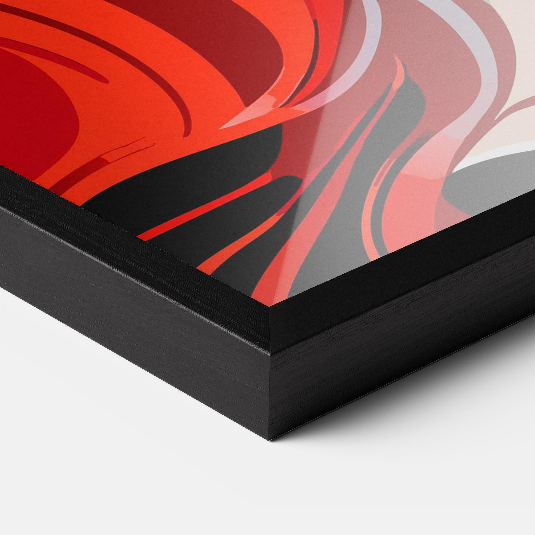 Gerahmte Poster Red Hair Portrait mockup 3