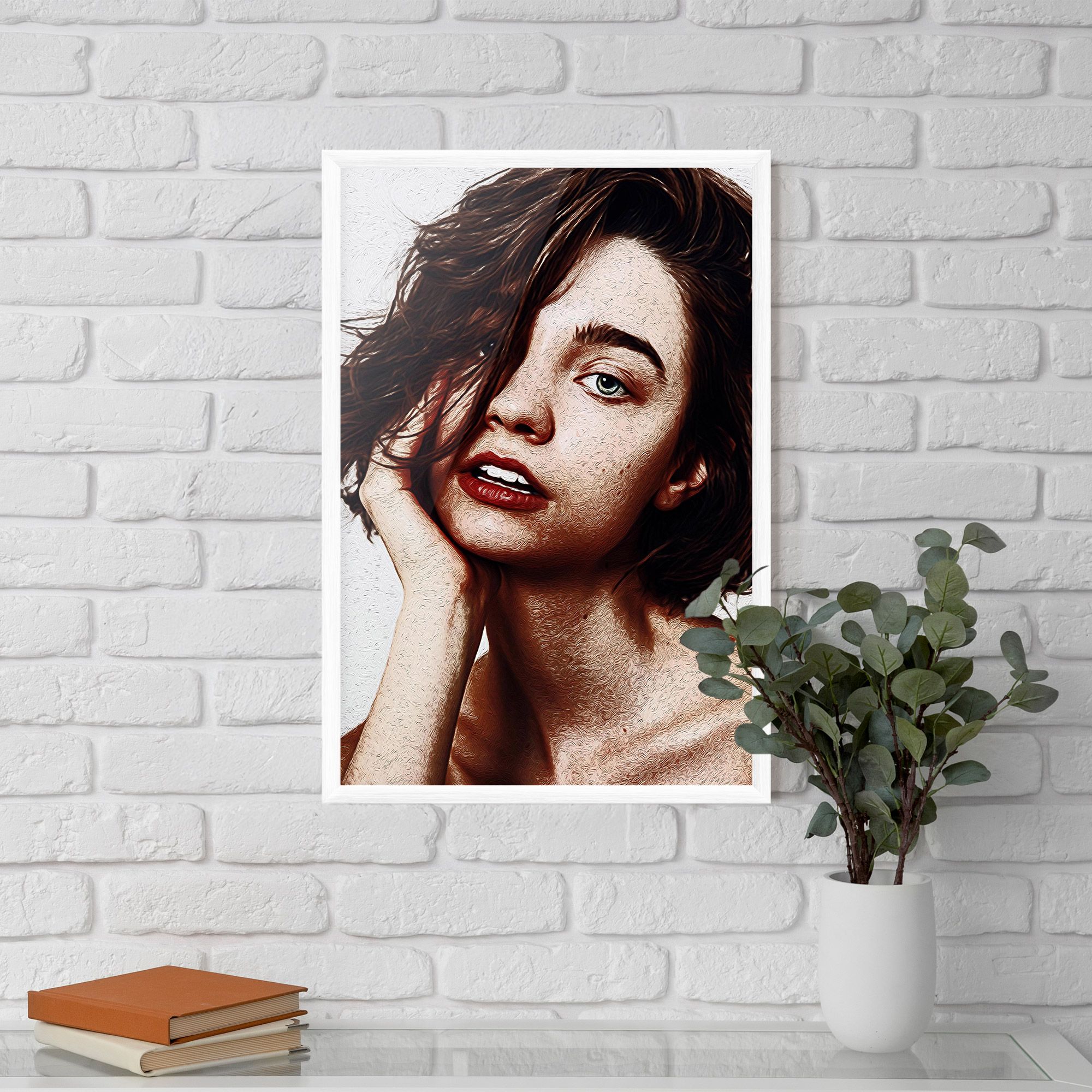 Grey Eye Portrait mockup 5
