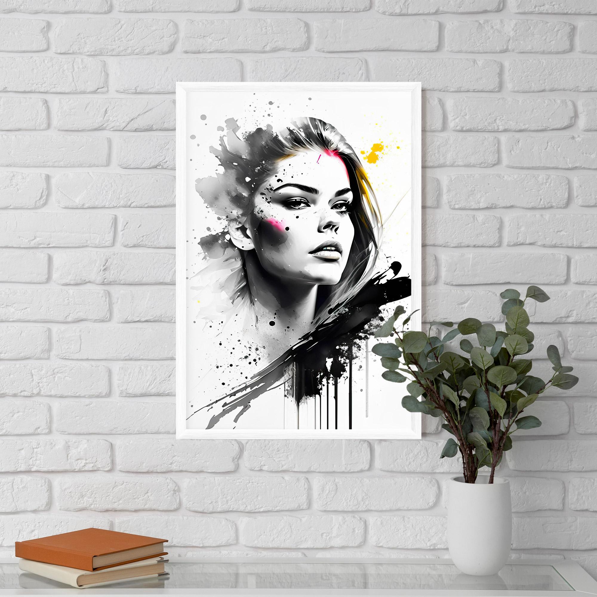 Gerahmte Poster Ink Splash Portrait mockup 5