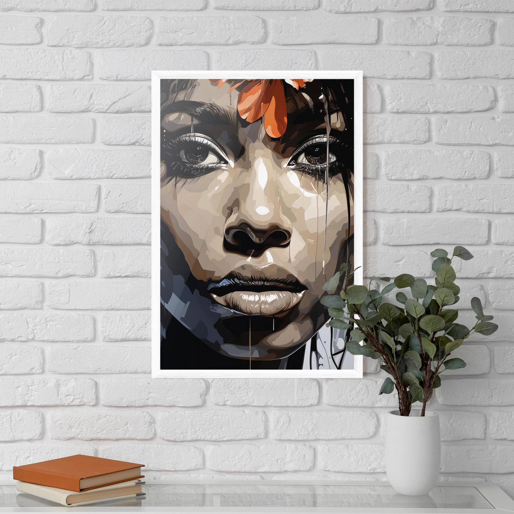 Gerahmte Poster Pretty Girl Portrait mockup 5