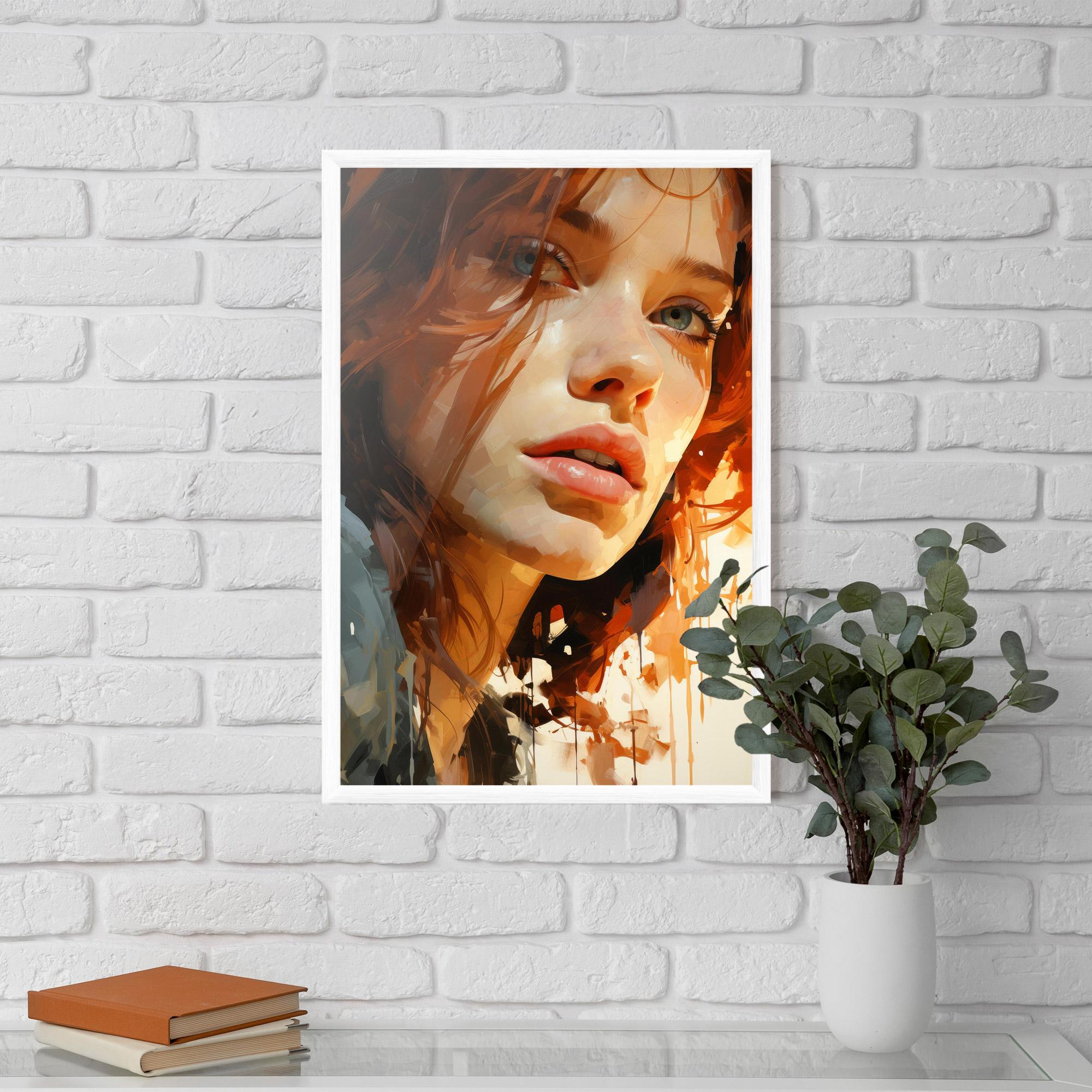 Gerahmte Poster Pretty Woman Portrait mockup 5