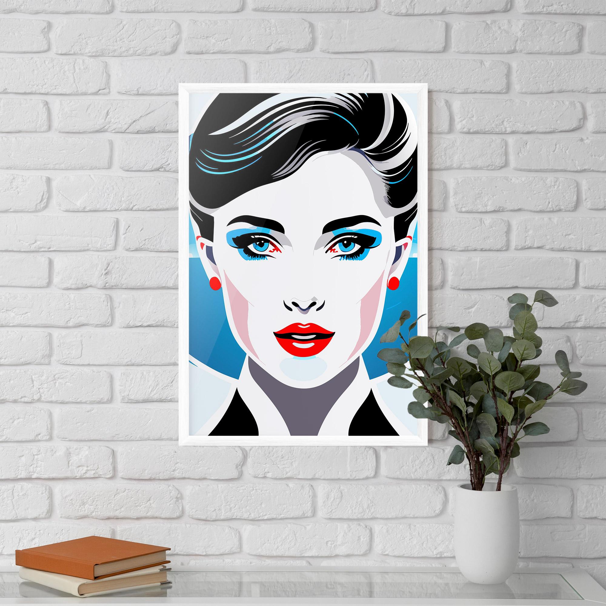 Gerahmte Poster Smart Woman Portrait mockup 5