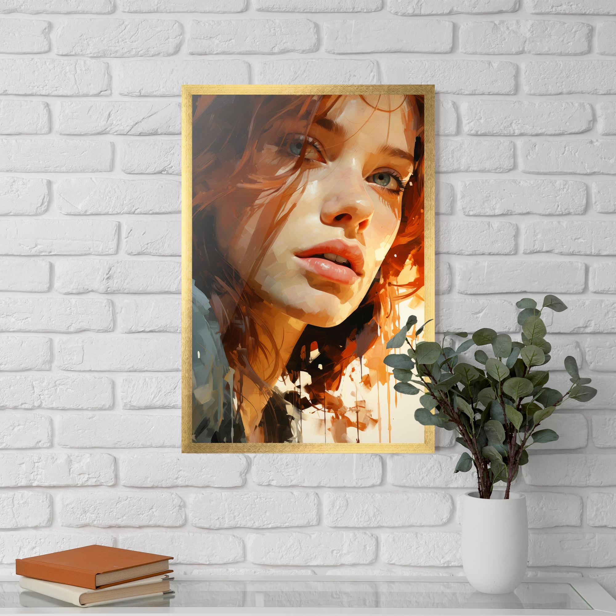 Gerahmte Poster Pretty Woman Portrait mockup 5