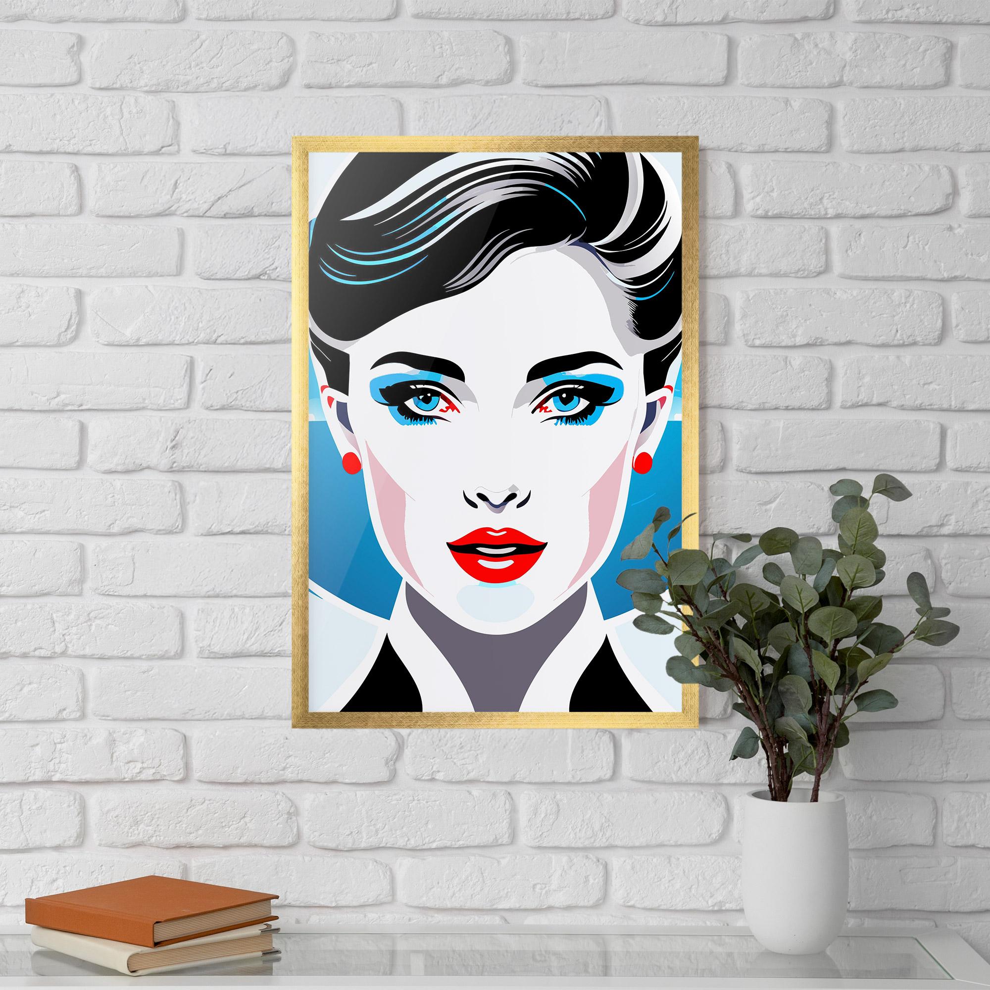 Gerahmte Poster Smart Woman Portrait mockup 5