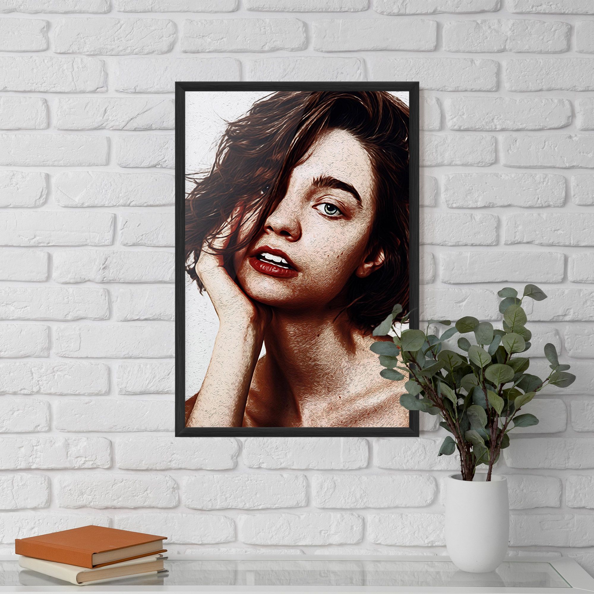 Grey Eye Portrait mockup 5