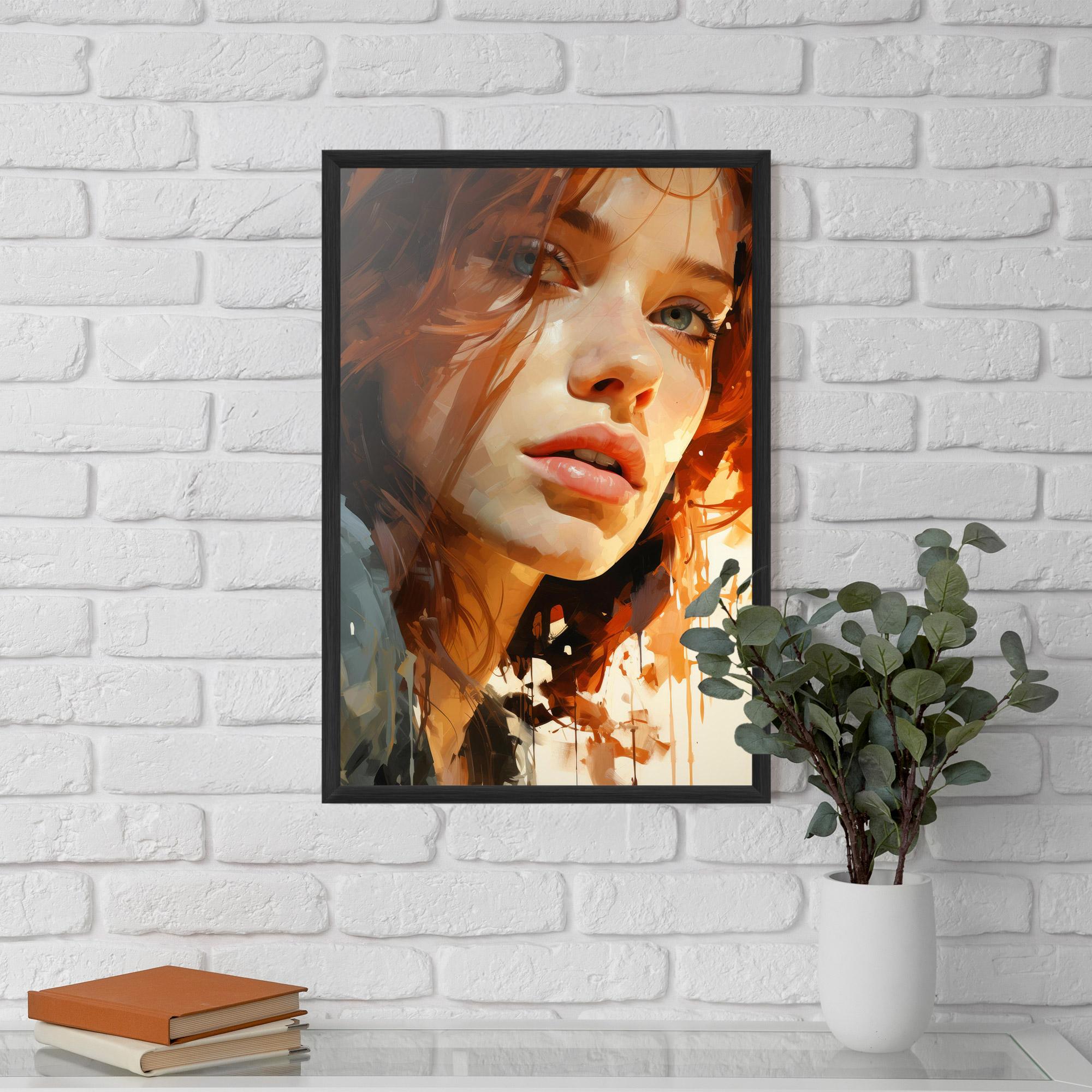 Gerahmte Poster Pretty Woman Portrait mockup 5