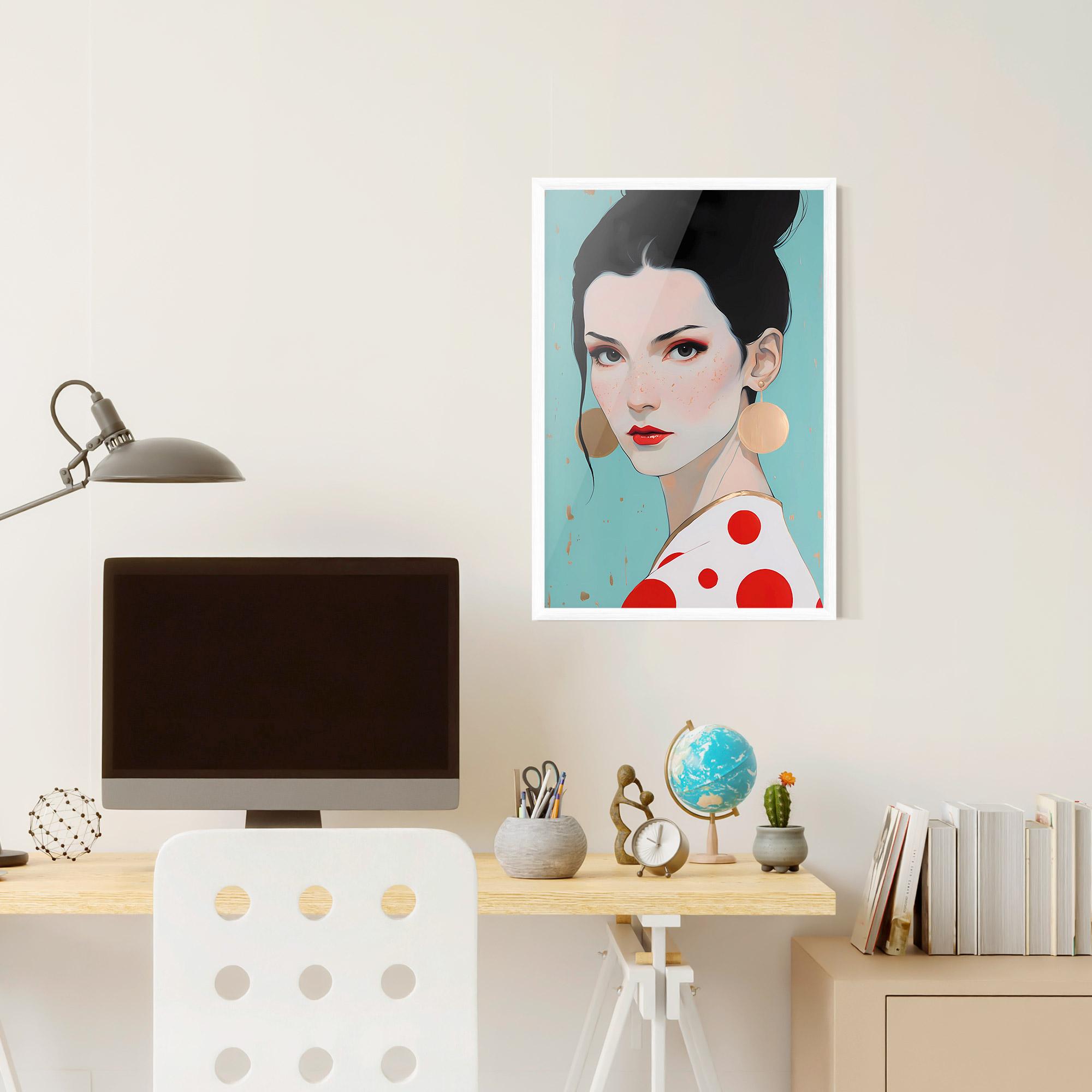 Gerahmte Poster Asian Style Portrait mockup 6