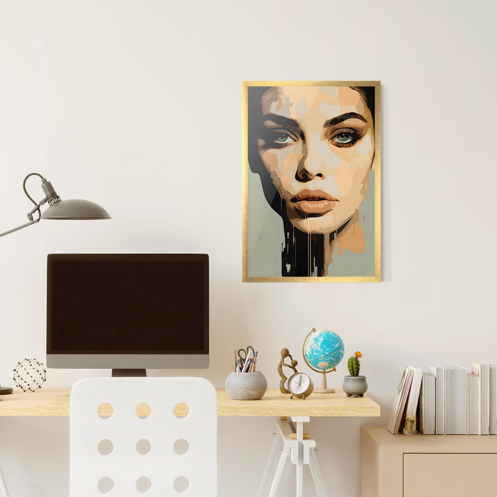 Gerahmte Poster Apologetic Face mockup 6