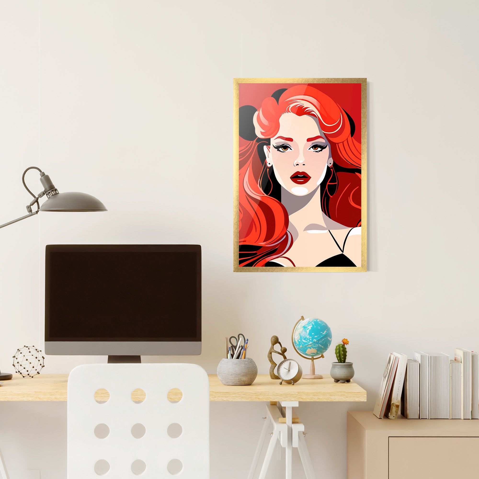 Red Hair Portrait mockup 6