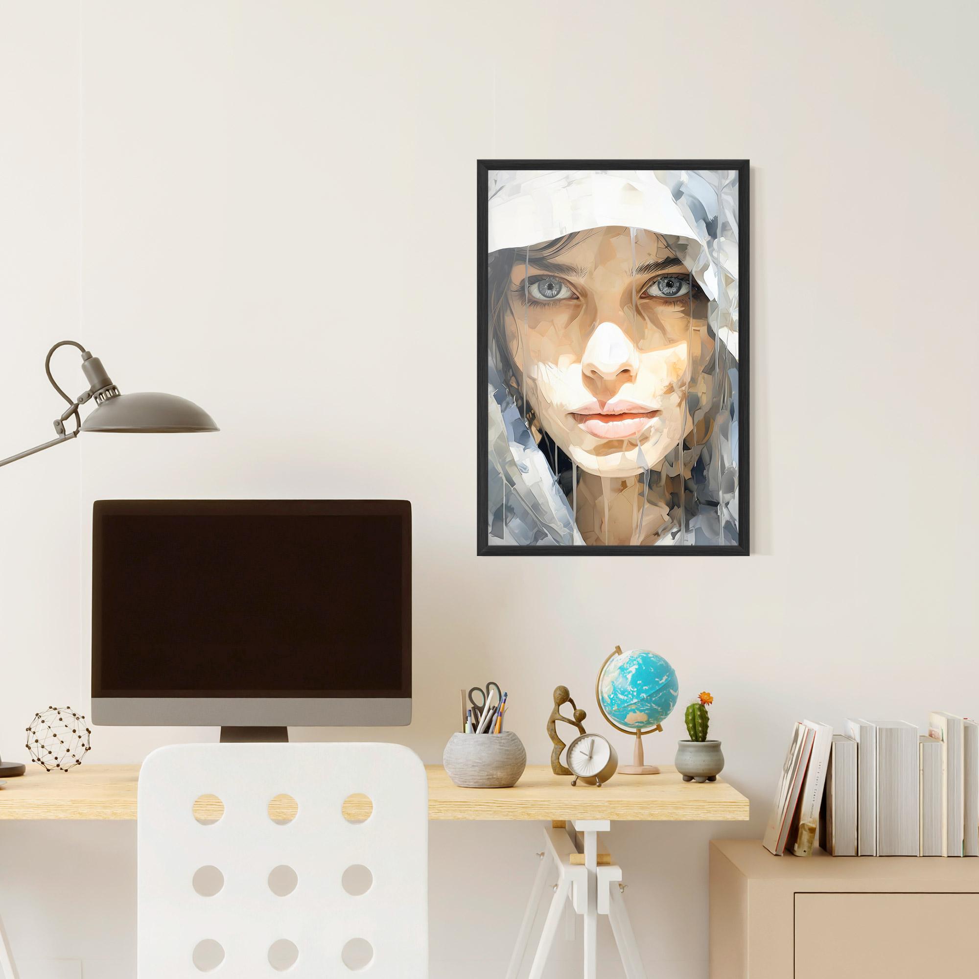 Gerahmte Poster Close Up Portrait mockup 6