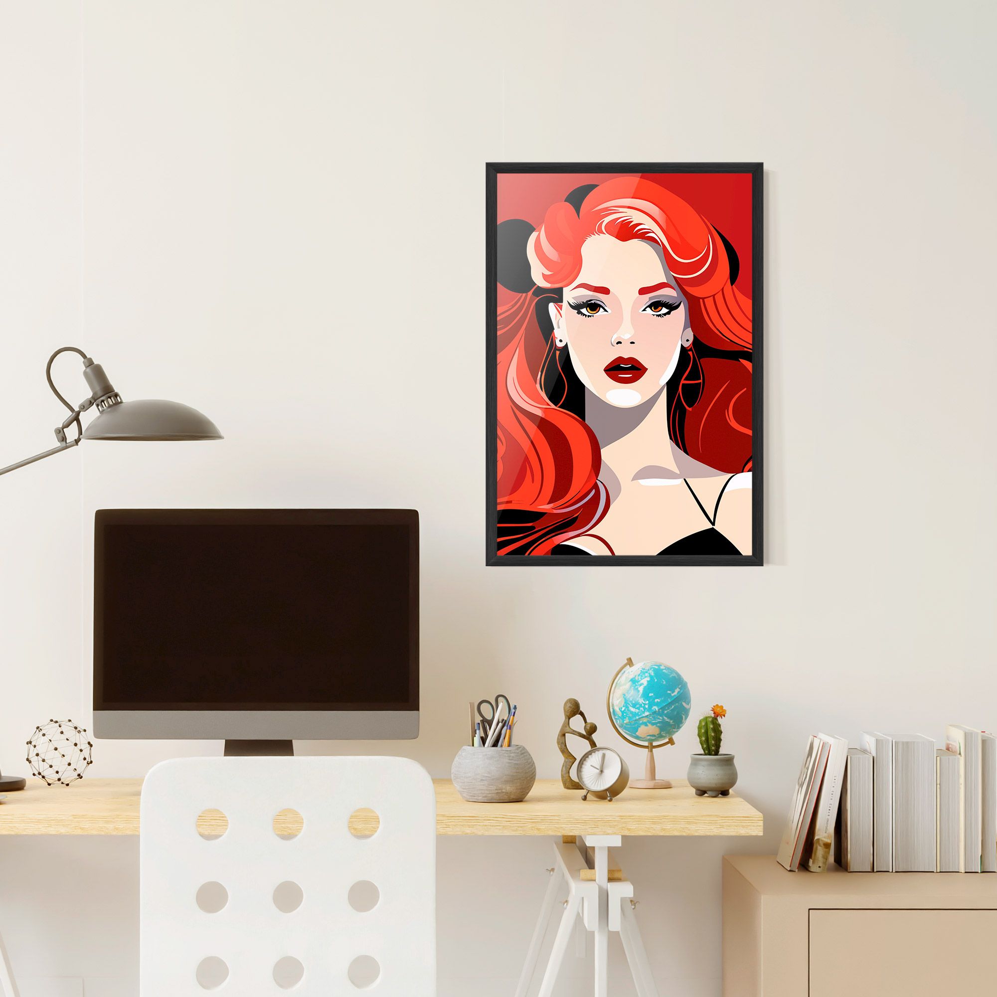 Red Hair Portrait mockup 6