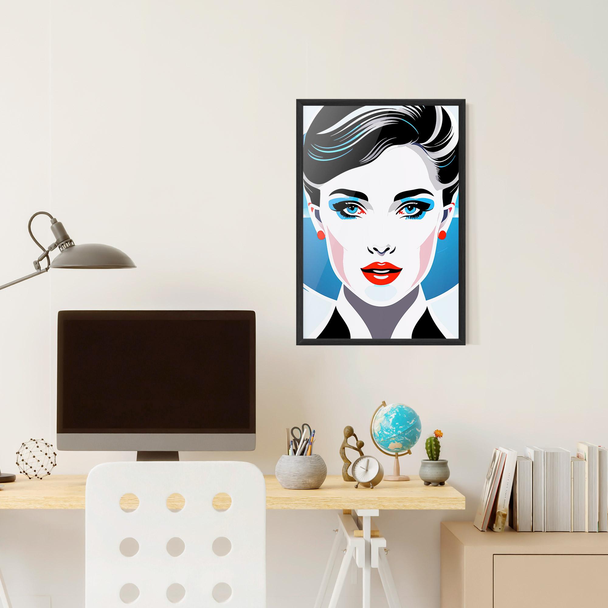 Gerahmte Poster Smart Woman Portrait mockup 6